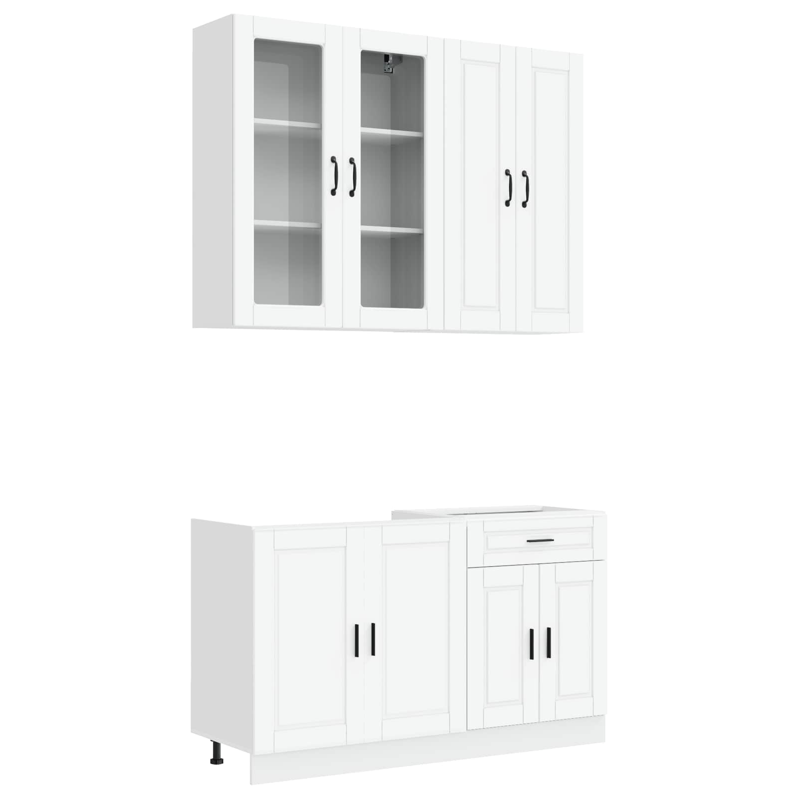 Kitchen Unit PORTO 4 pcs White Engineered Wood