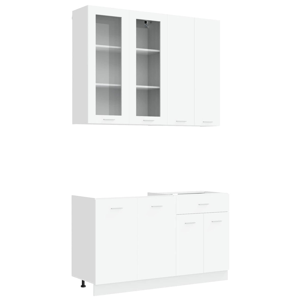 Kitchen Unit LYON 4 pcs White Engineered Wood
