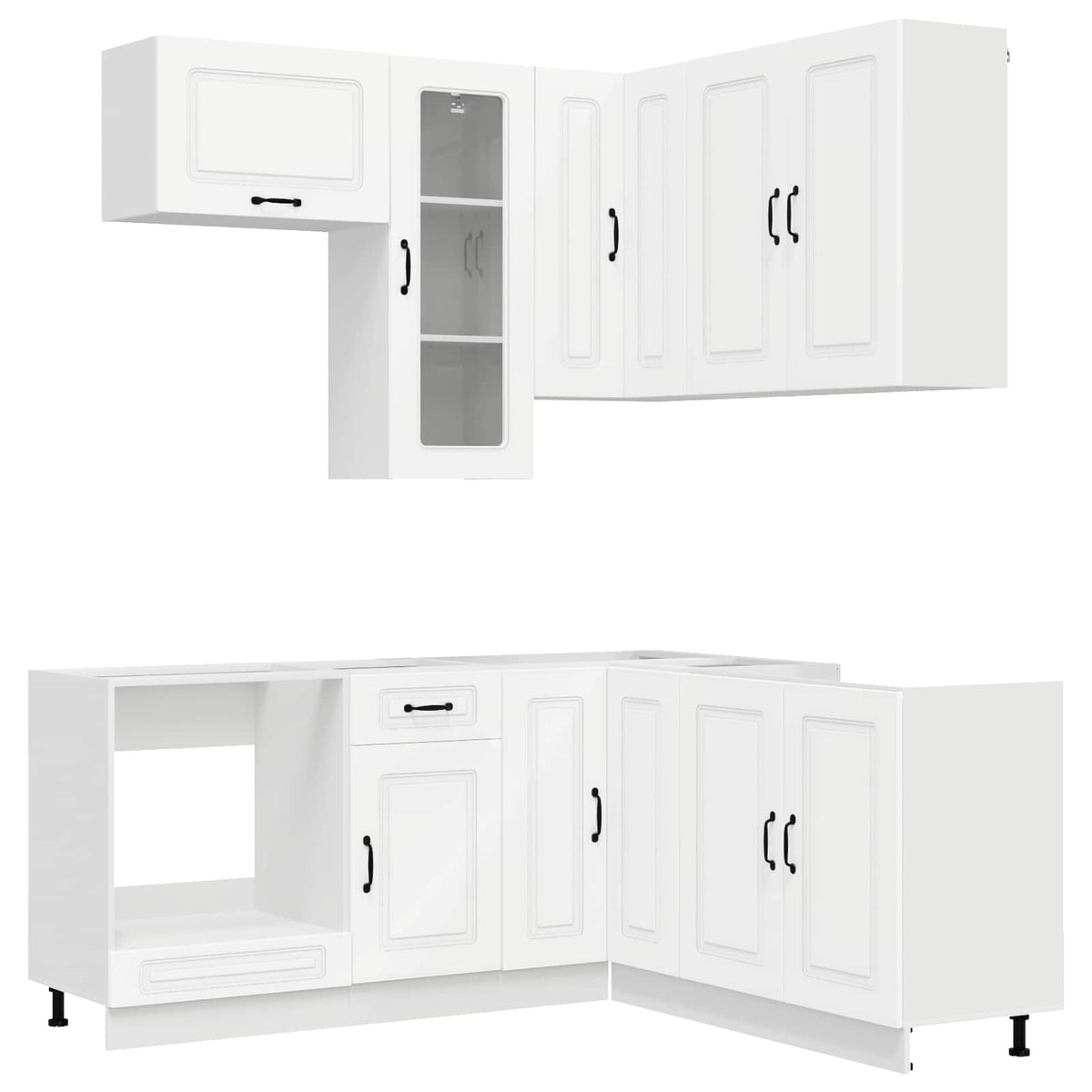 Kitchen Unit KALMAR 8 pcs White Engineered Wood