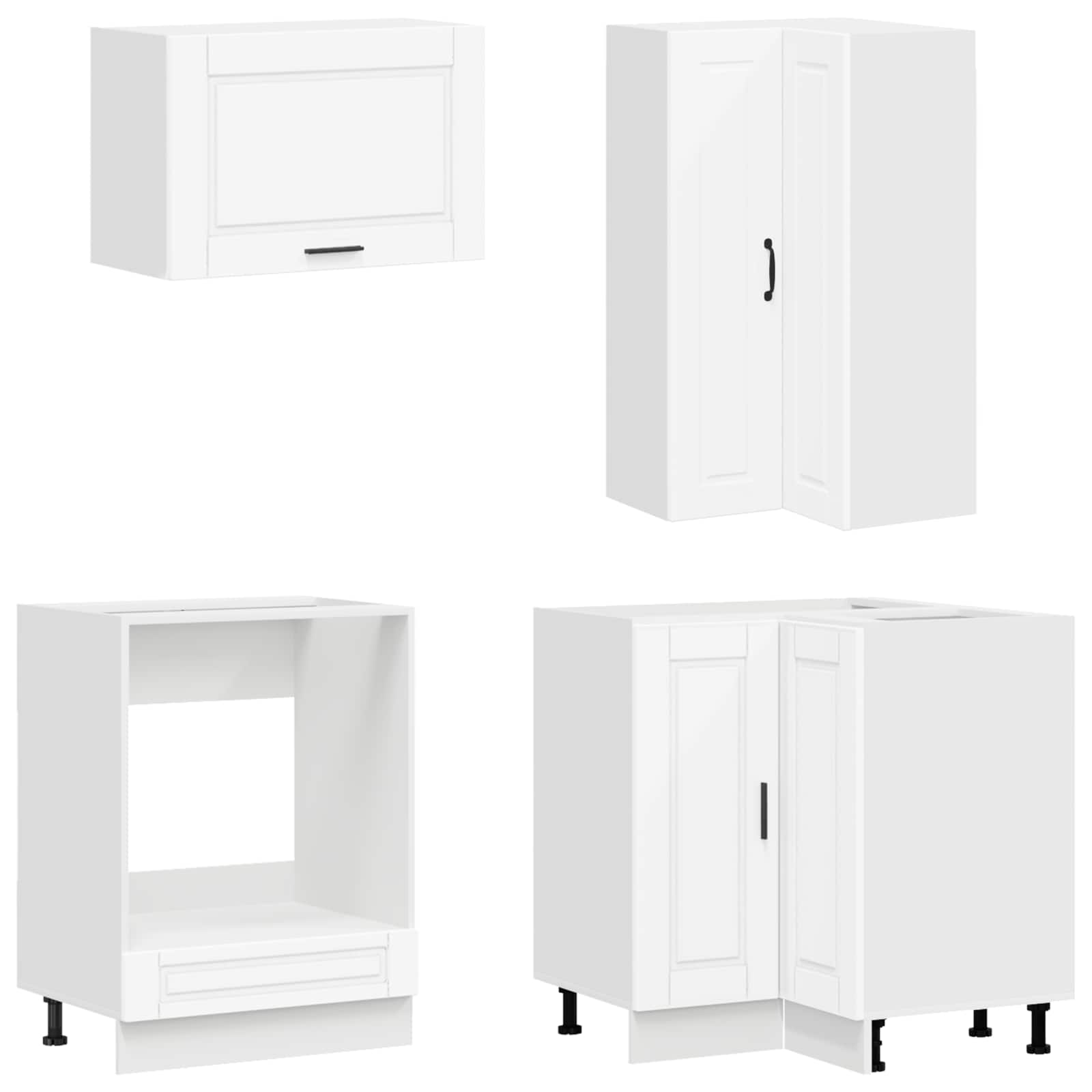 Kitchen Unit PORTO 8 pcs White Engineered Wood