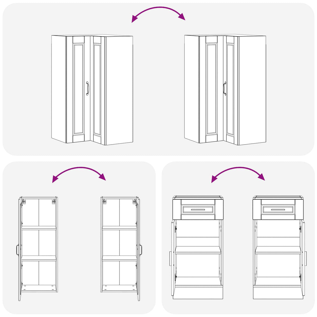 Kitchen Unit PORTO 8 pcs High Gloss White Engineered Wood