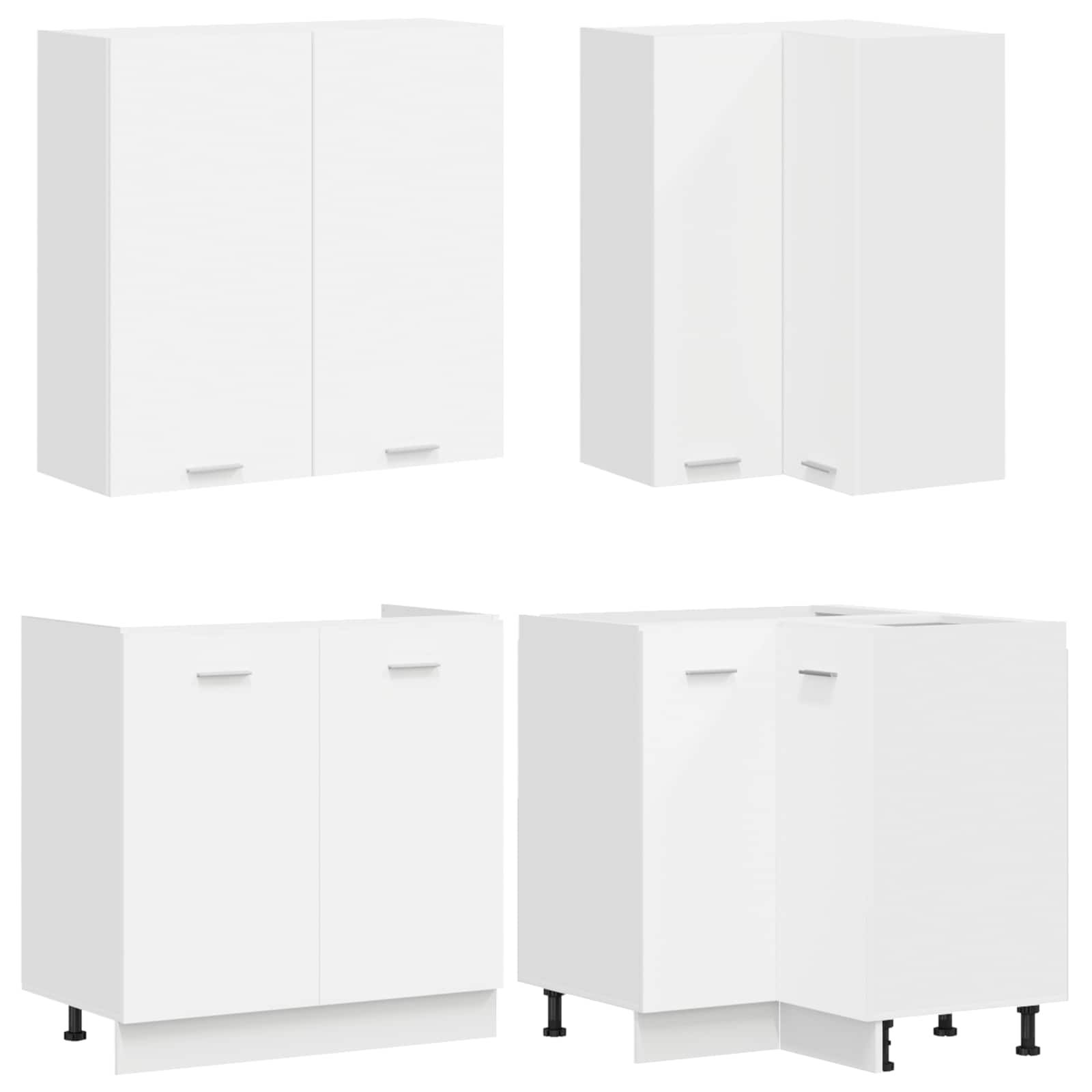 Kitchen Unit LYON 8 pcs White Engineered Wood