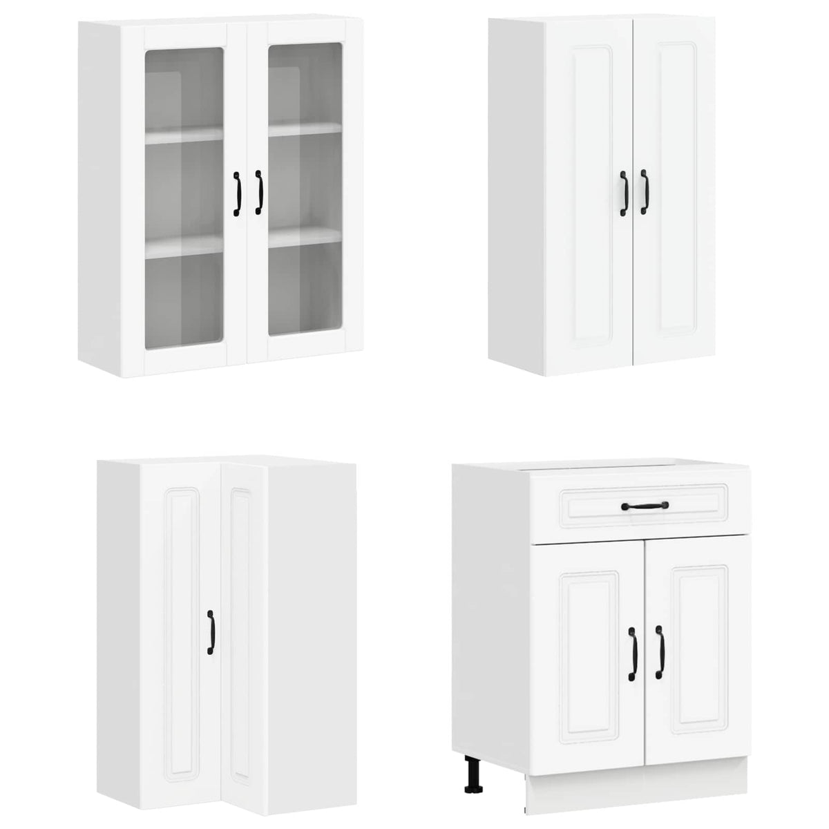Kitchen Unit KALMAR 8 pcs White Engineered Wood
