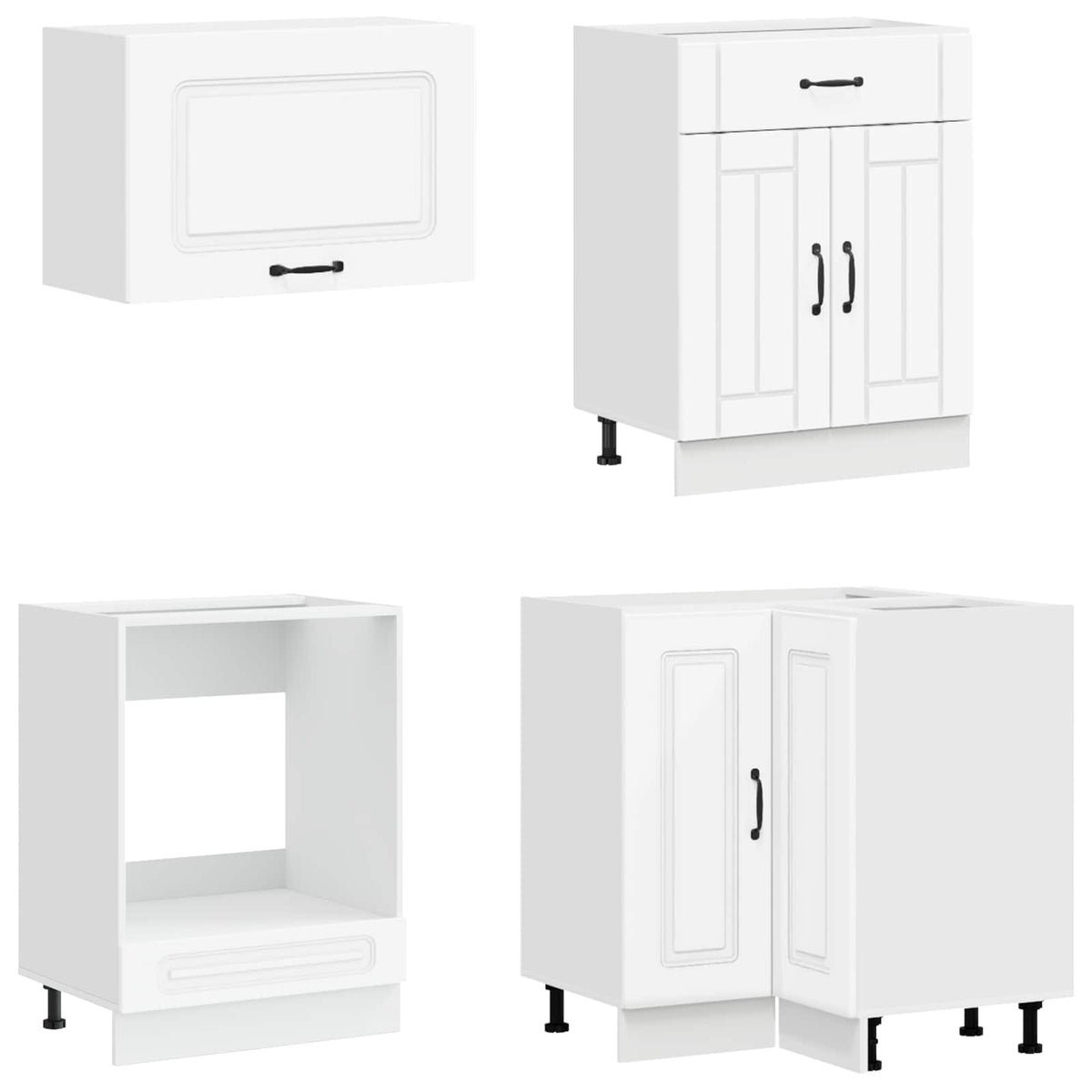 Kitchen Unit KALMAR 8 pcs White Engineered Wood
