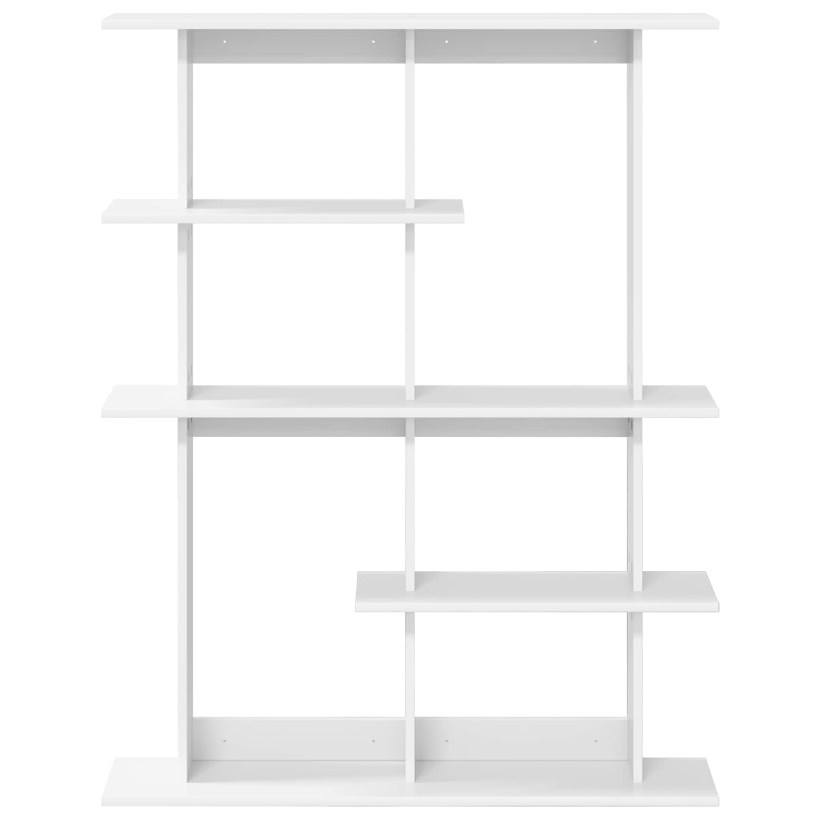Wall Shelf White 102 x 20 x 130 cm Engineered Wood
