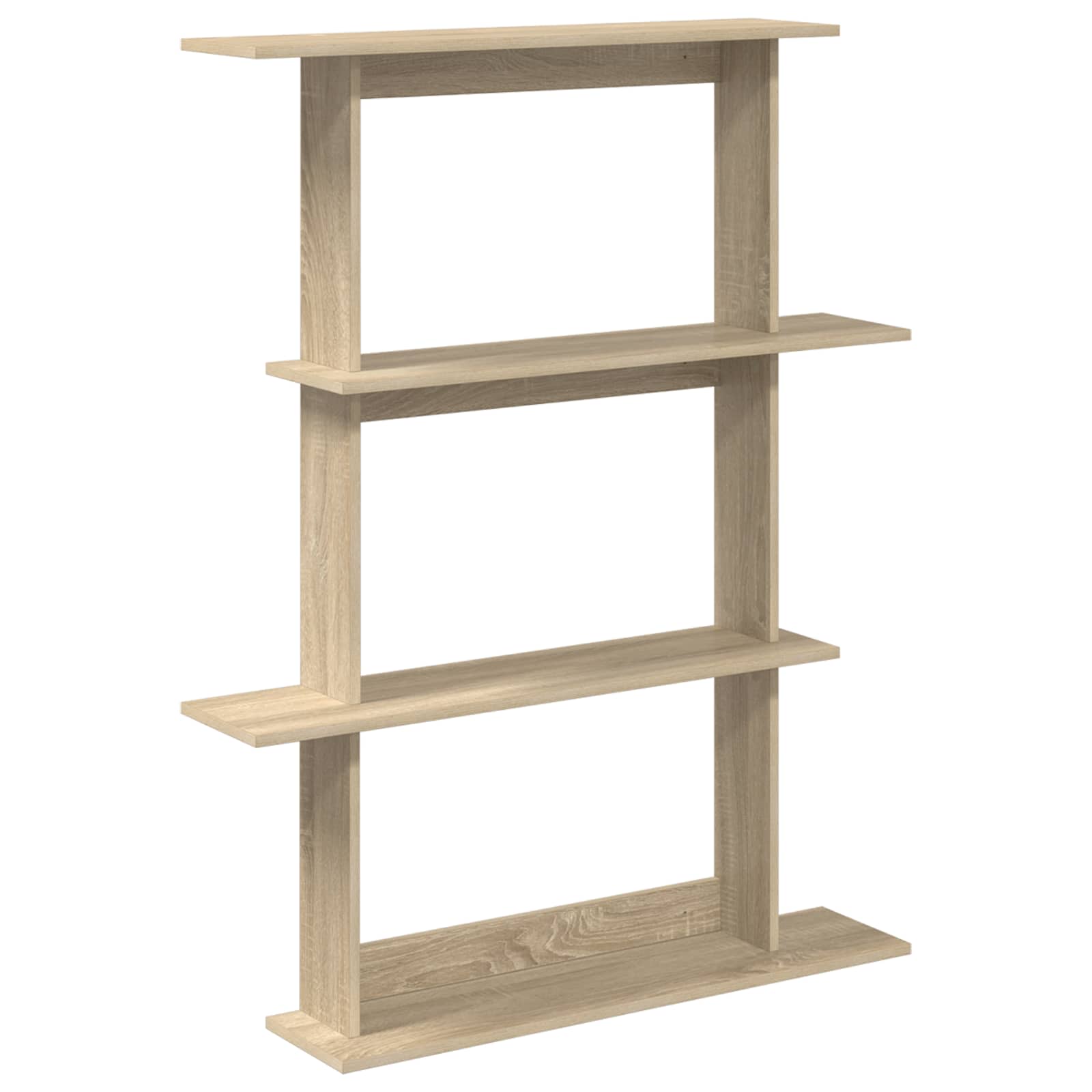 Wall Shelving Unit Brown 100 x 20 x 126 cm Engineered Wood