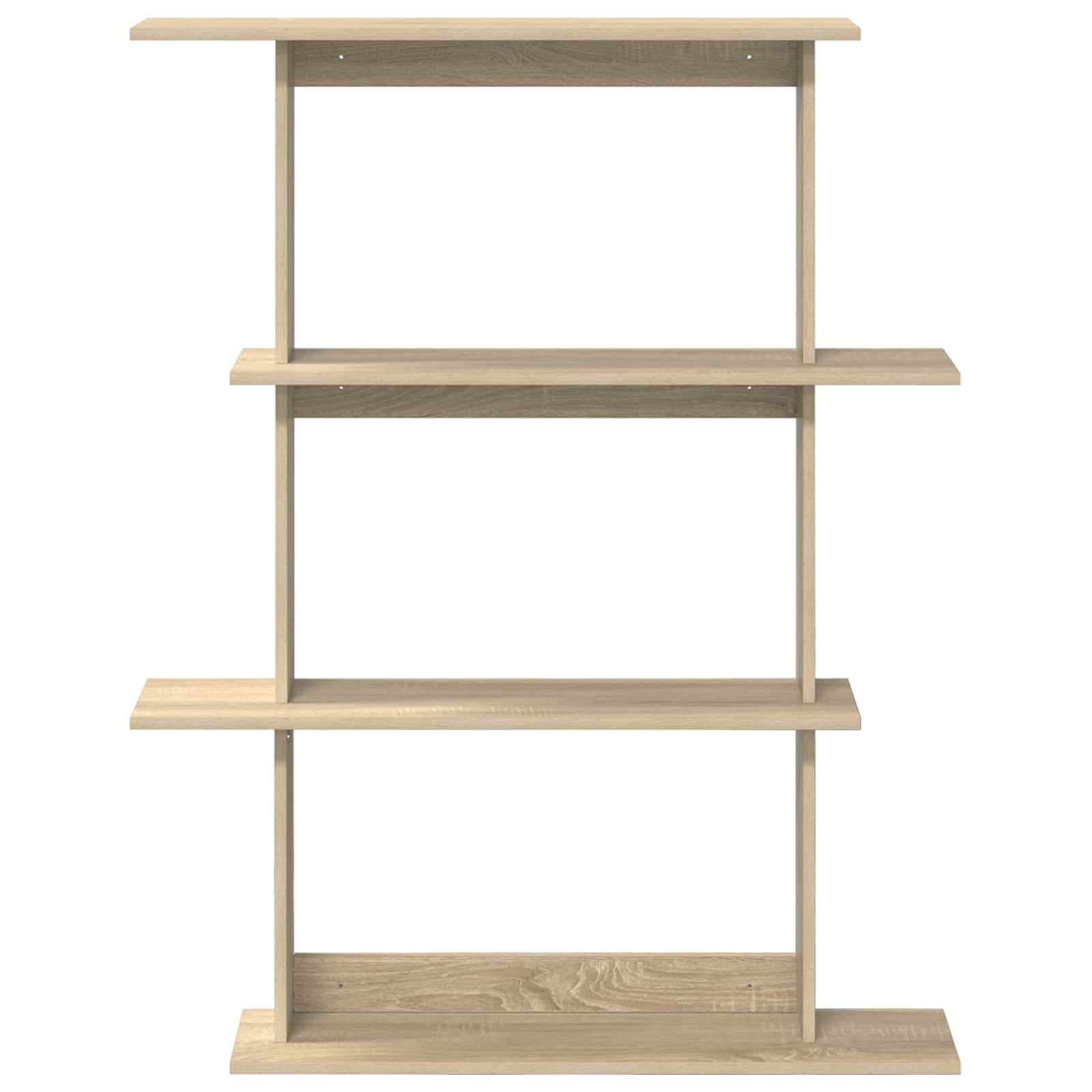 Wall Shelving Unit Brown 100 x 20 x 126 cm Engineered Wood