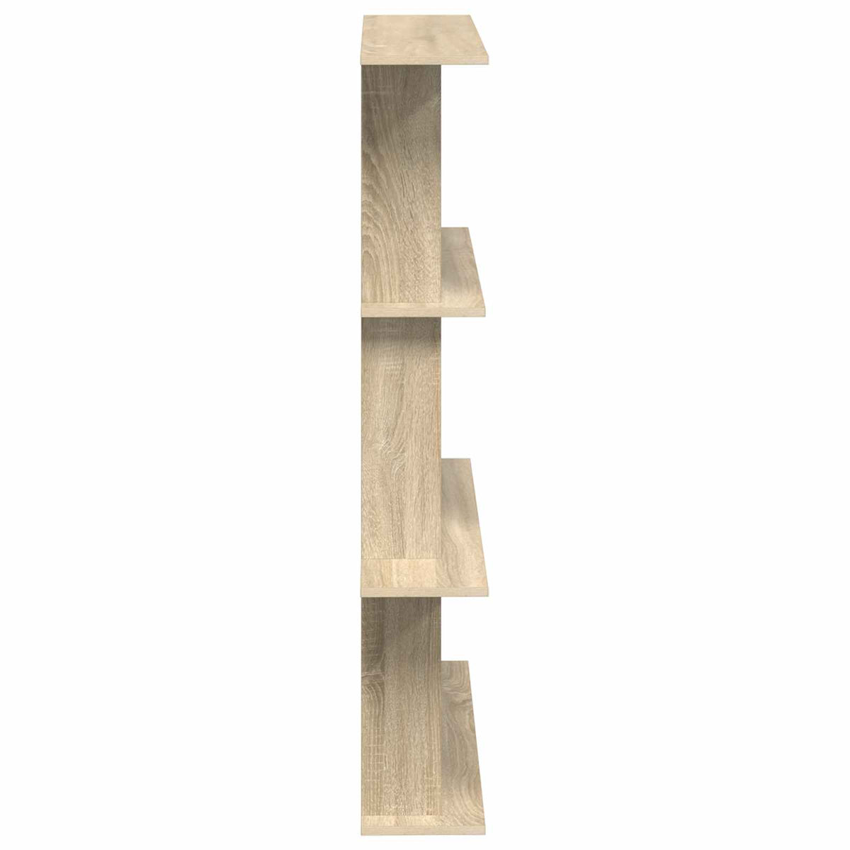 Wall Shelving Unit Brown 100 x 20 x 126 cm Engineered Wood