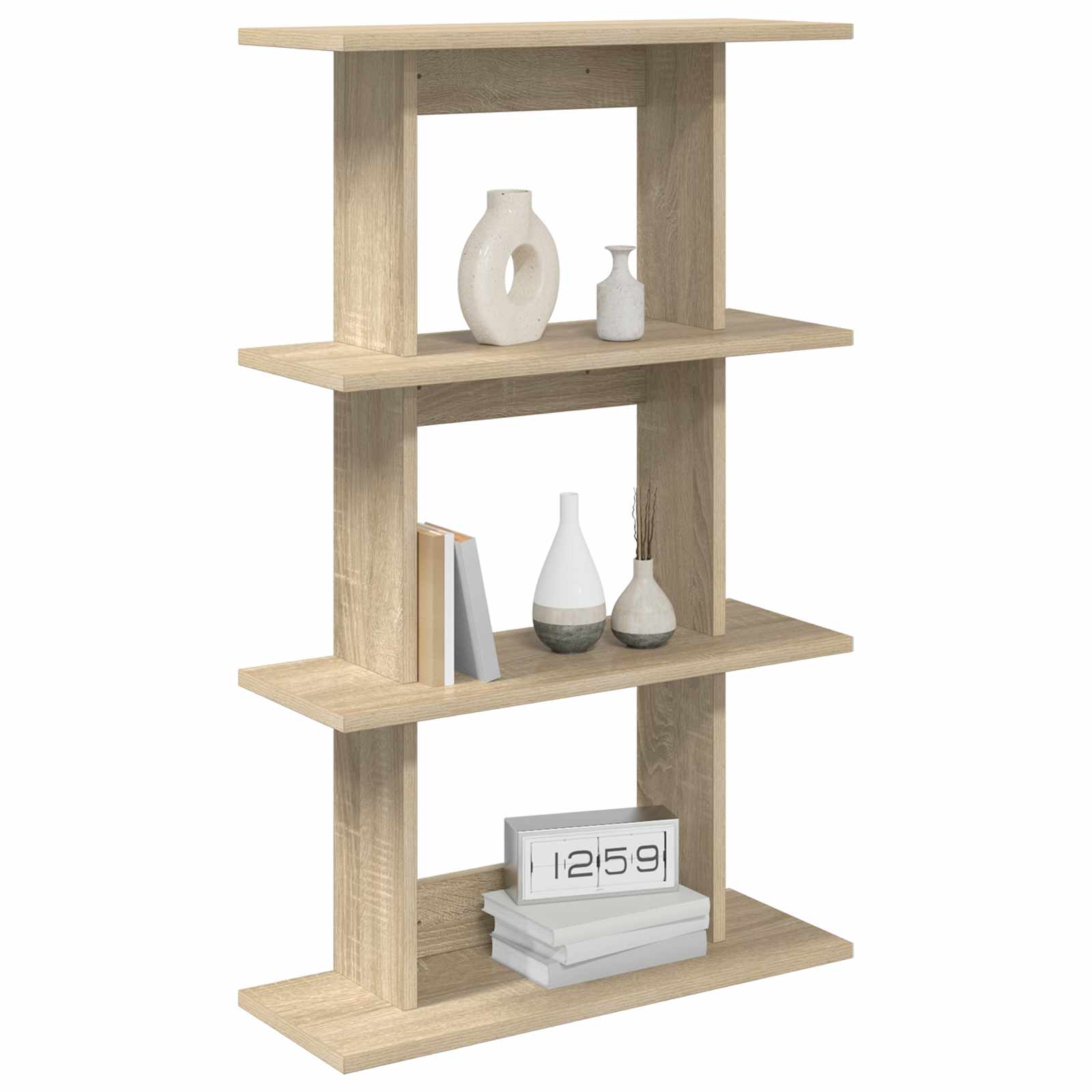 Wall Shelf Wall-Mounted Brown 56 x 20 x 90 cm Engineered Wood