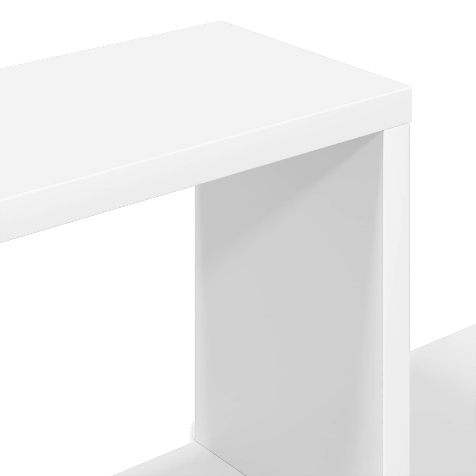 Floating Shelf Wall-Mounted White 87 x 20 x 55 cm