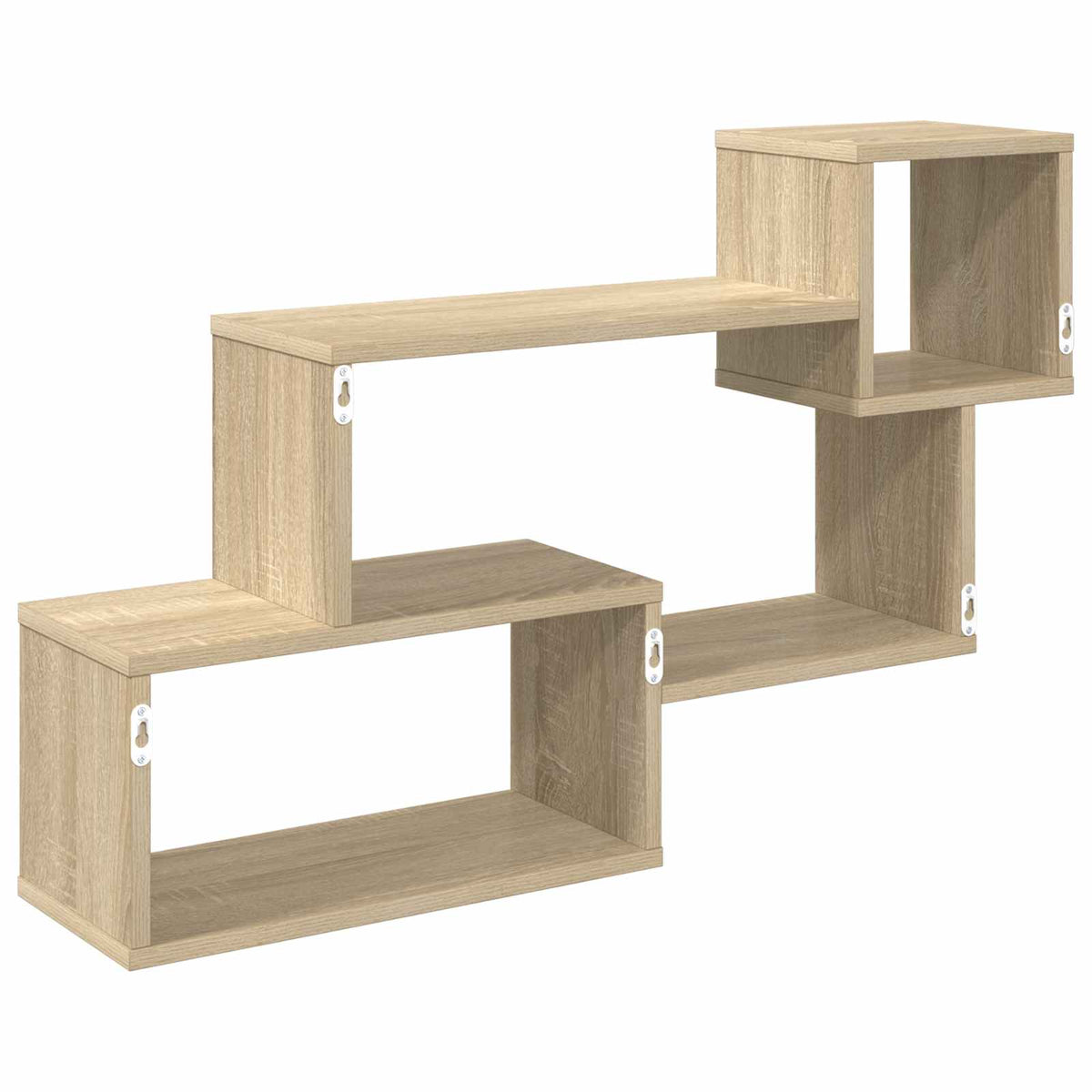 Floating Shelf Wall-Mounted Brown 87 x 20 x 55 cm