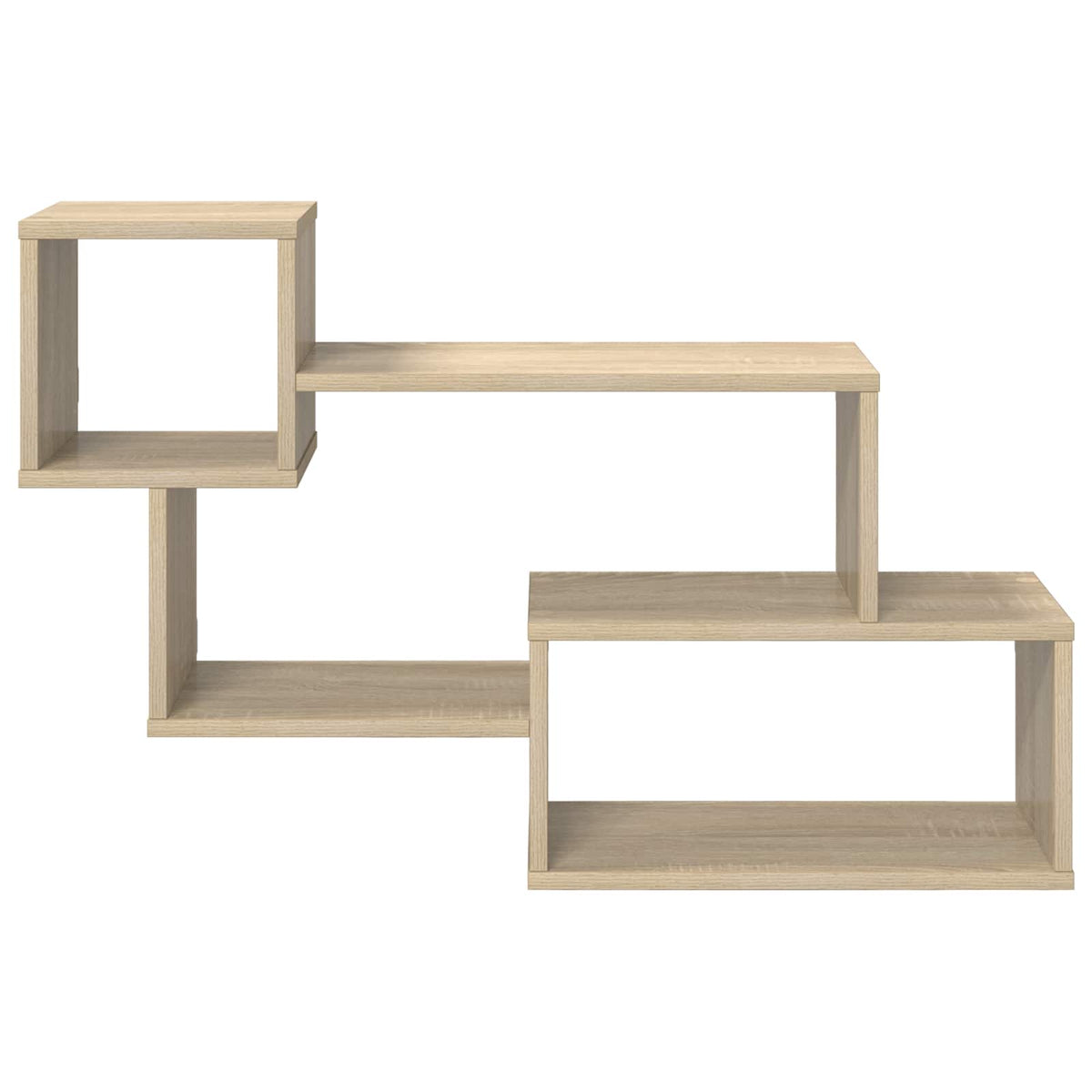 Floating Shelf Wall-Mounted Brown 87 x 20 x 55 cm