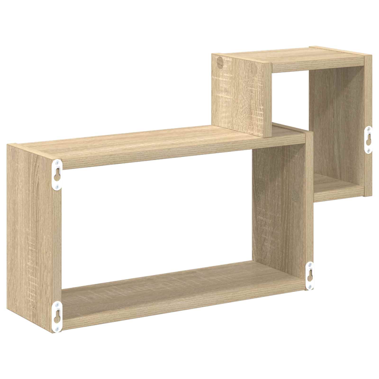 Wall Shelf Wall-Mounted Brown 55 x 15 x 35 cm Engineered Wood