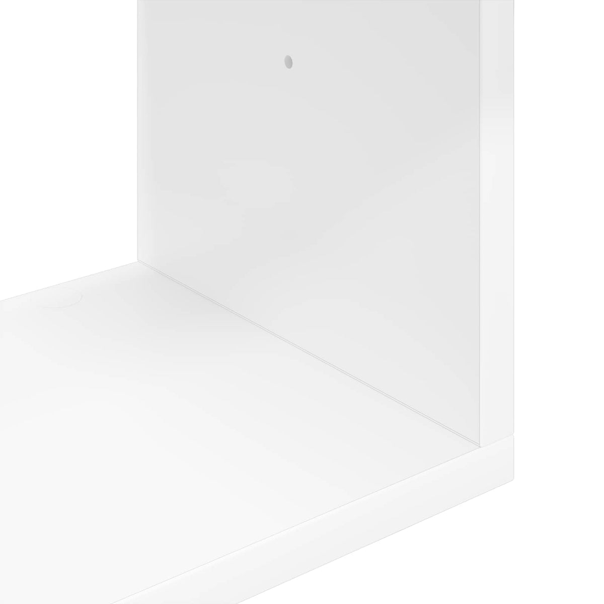 Wall Shelf Wall-Mounted White 32 x 21 x 107 cm Engineered Wood