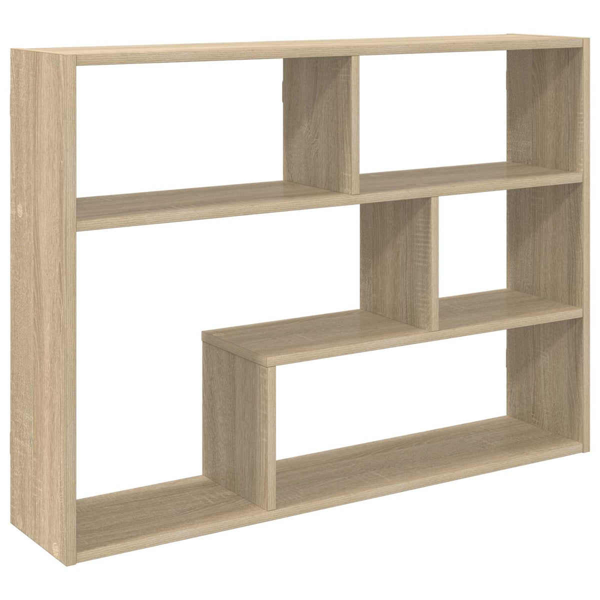 Wall Shelf Wall-Mounted Brown 95 x 20 x 69.5 cm Engineered Wood