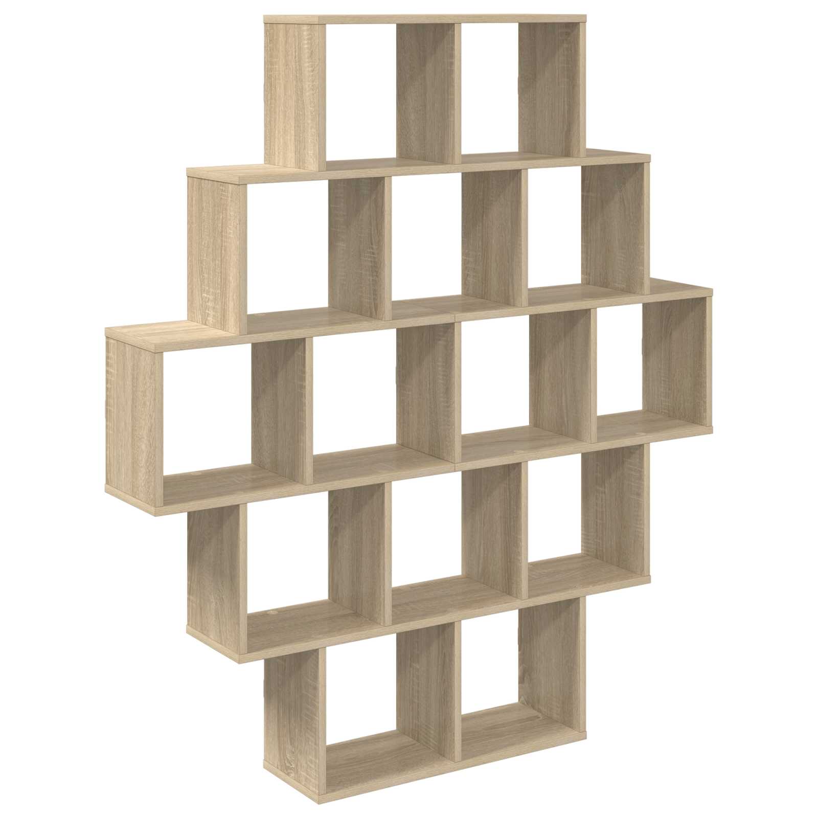 Wall Shelf Sonoma Oak 120 x 20 x 136 cm Engineered Wood
