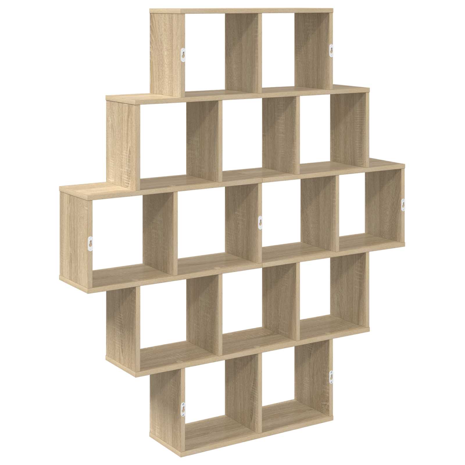 Wall Shelf Sonoma Oak 120 x 20 x 136 cm Engineered Wood