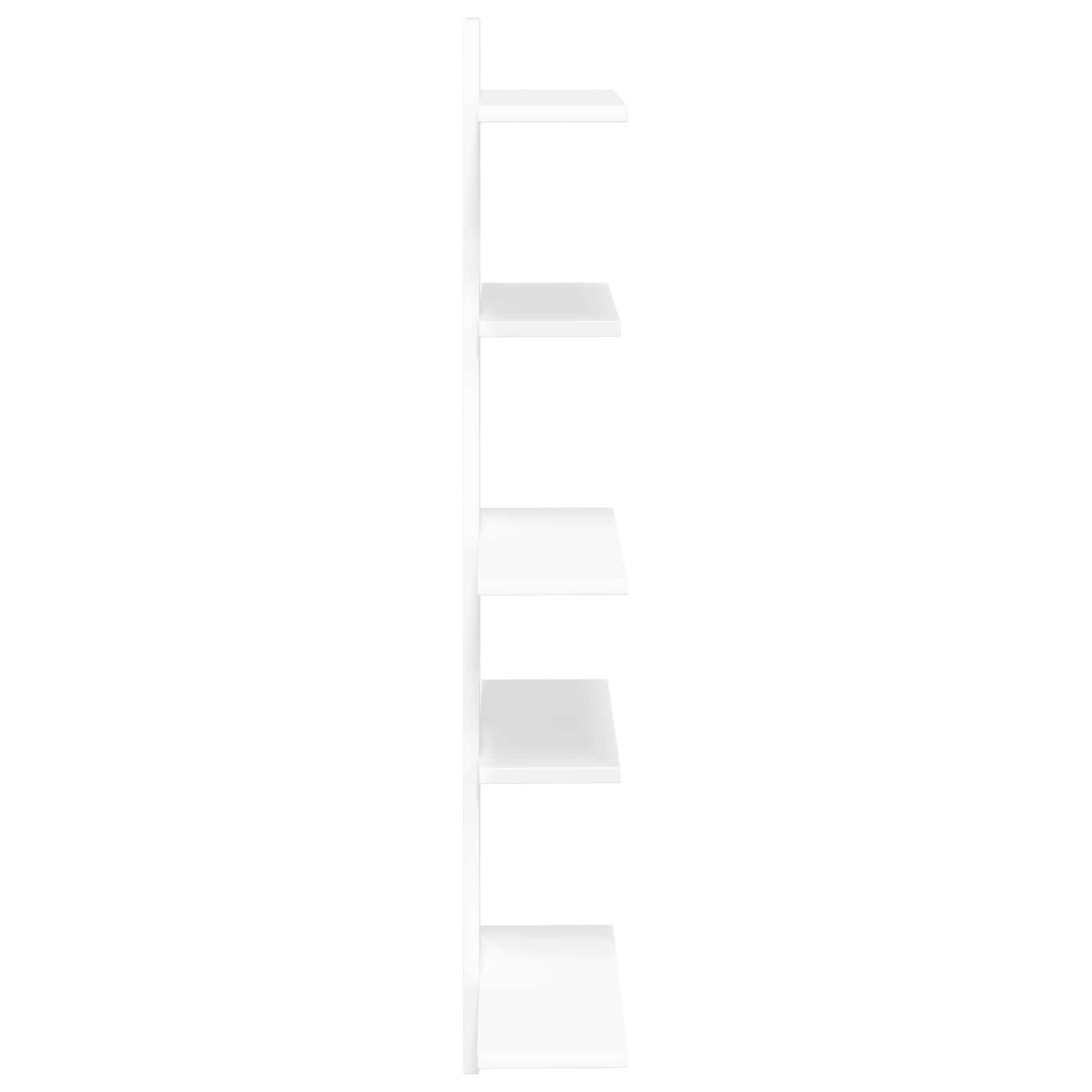 Wall Floating Shelf White 48.5 x 15 x 101 cm Engineered Wood