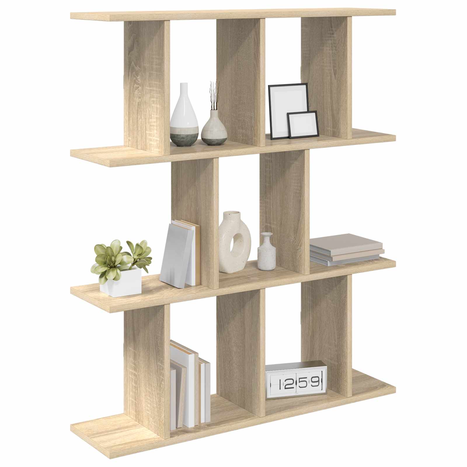 Wall Shelf Sonoma Oak 102 x 20 x 96 cm Engineered Wood