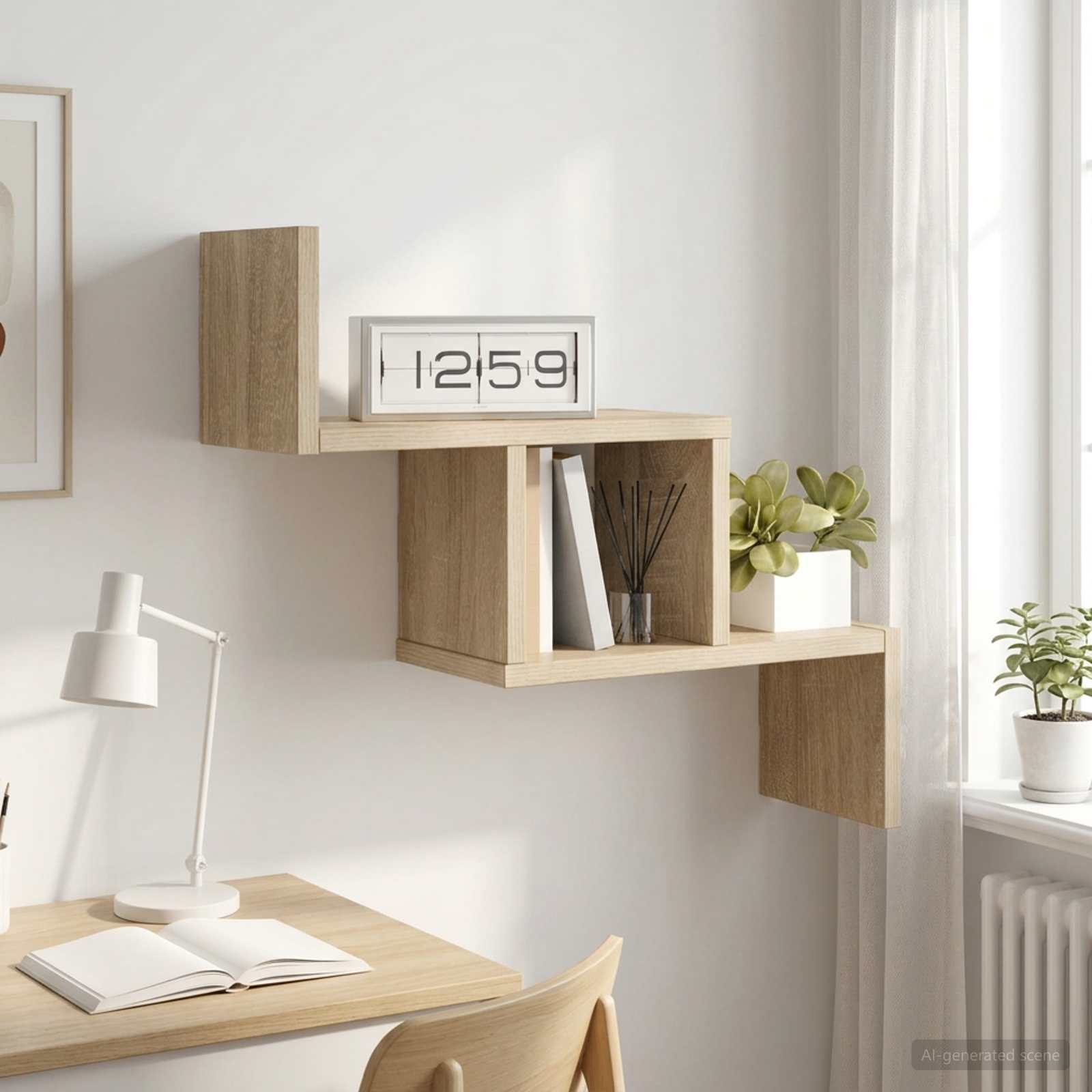 Wall Shelf Sonoma Oak 48 x 15 x 42 cm Engineered Wood