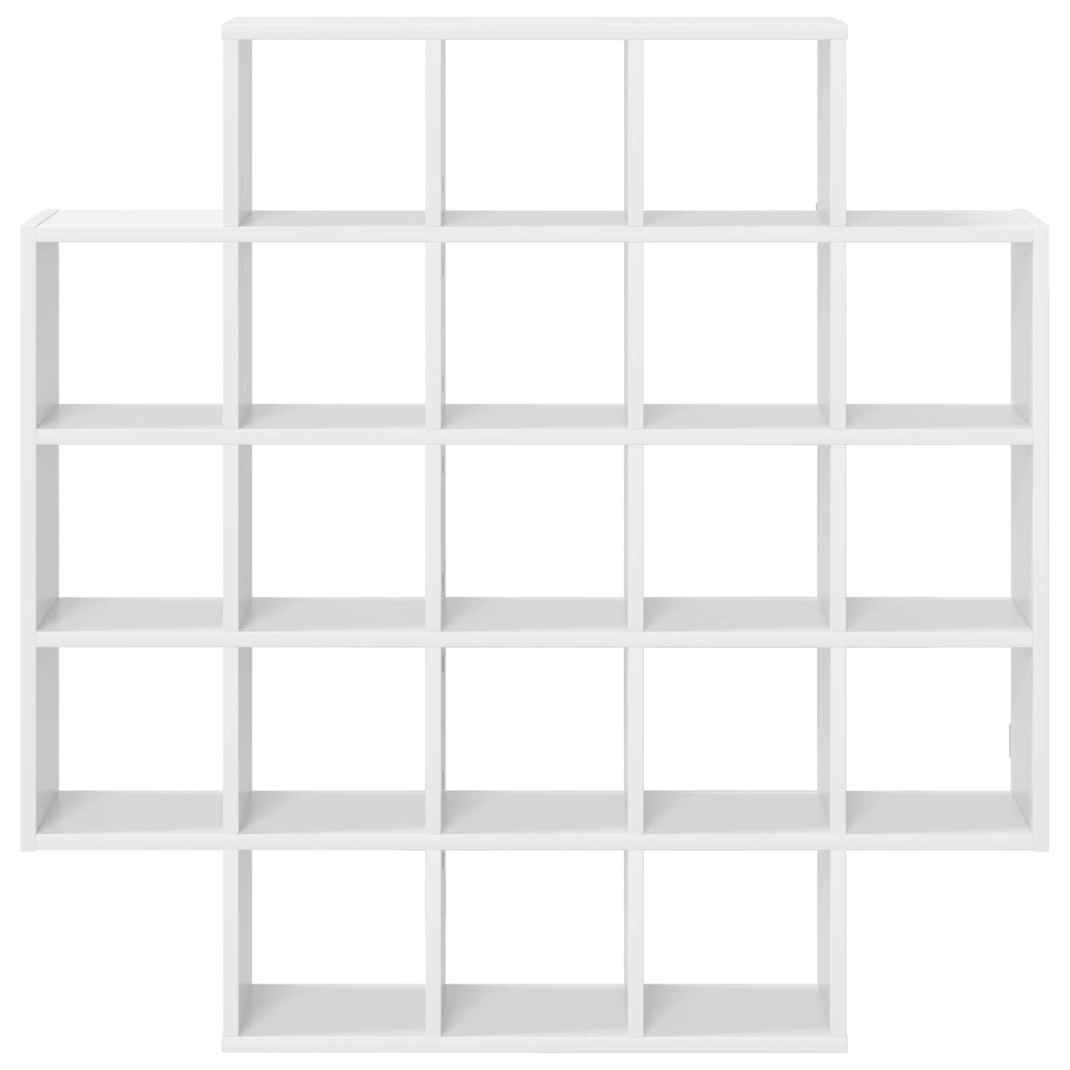 Wall Shelf White 100 x 13 x 100 cm Engineered Wood