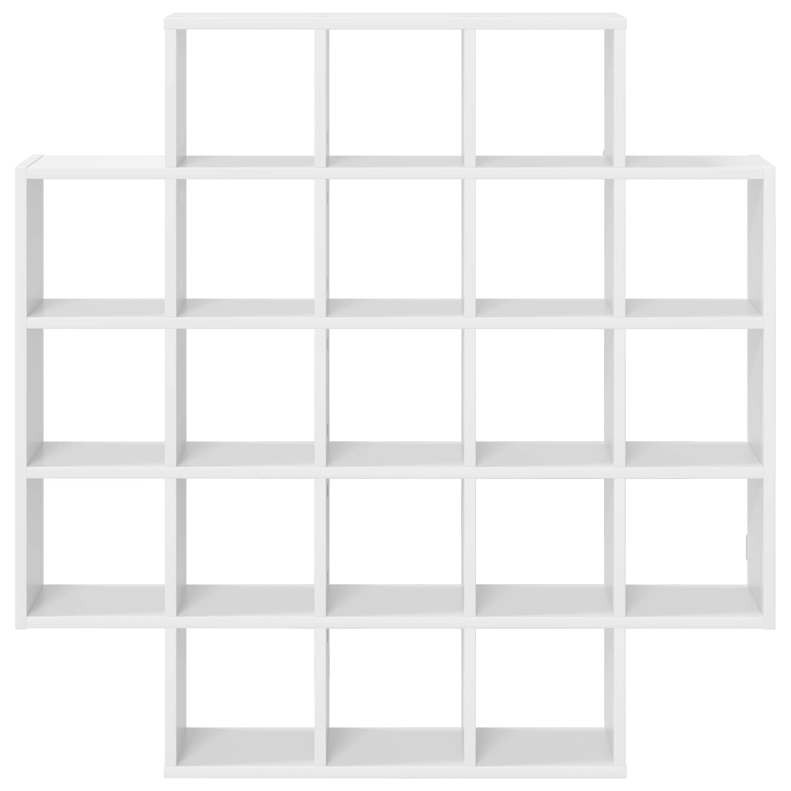 Wall Shelf White 100 x 13 x 100 cm Engineered Wood