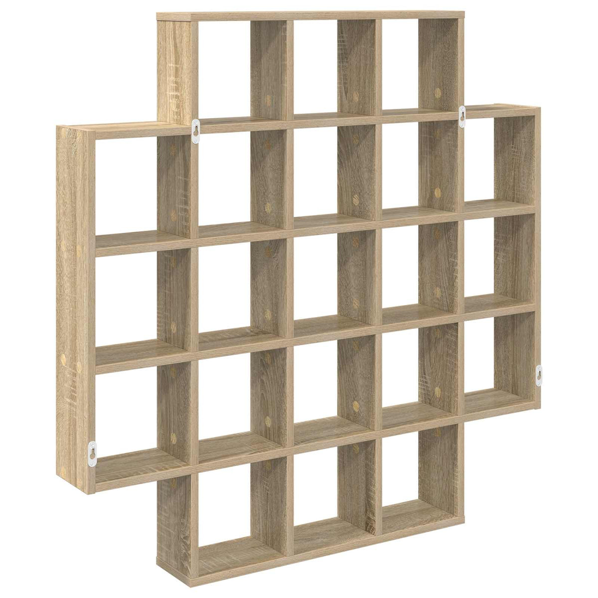 Wall Shelf Sonoma Oak 100 x 13 x 100 cm Engineered Wood