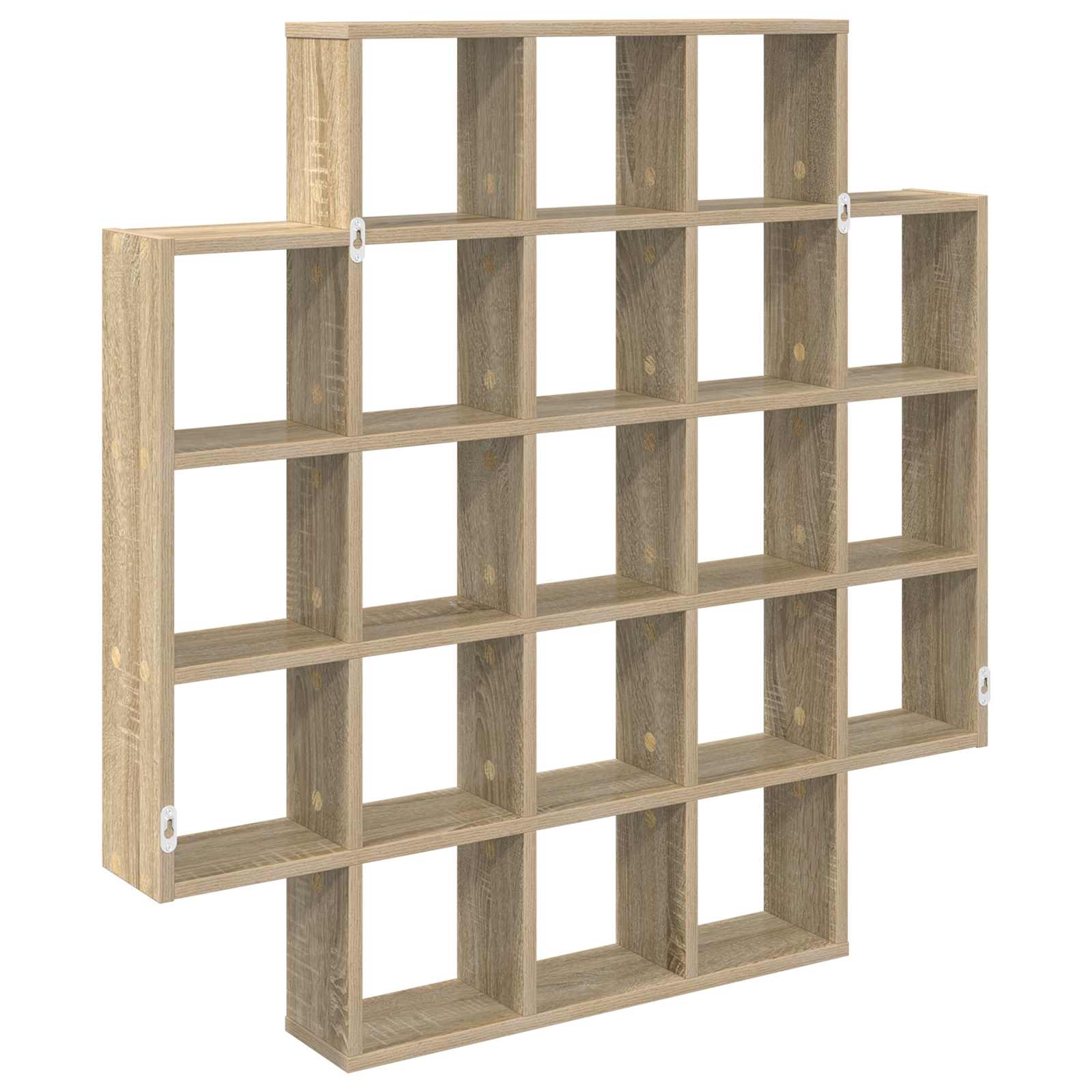 Wall Shelf Sonoma Oak 100 x 13 x 100 cm Engineered Wood