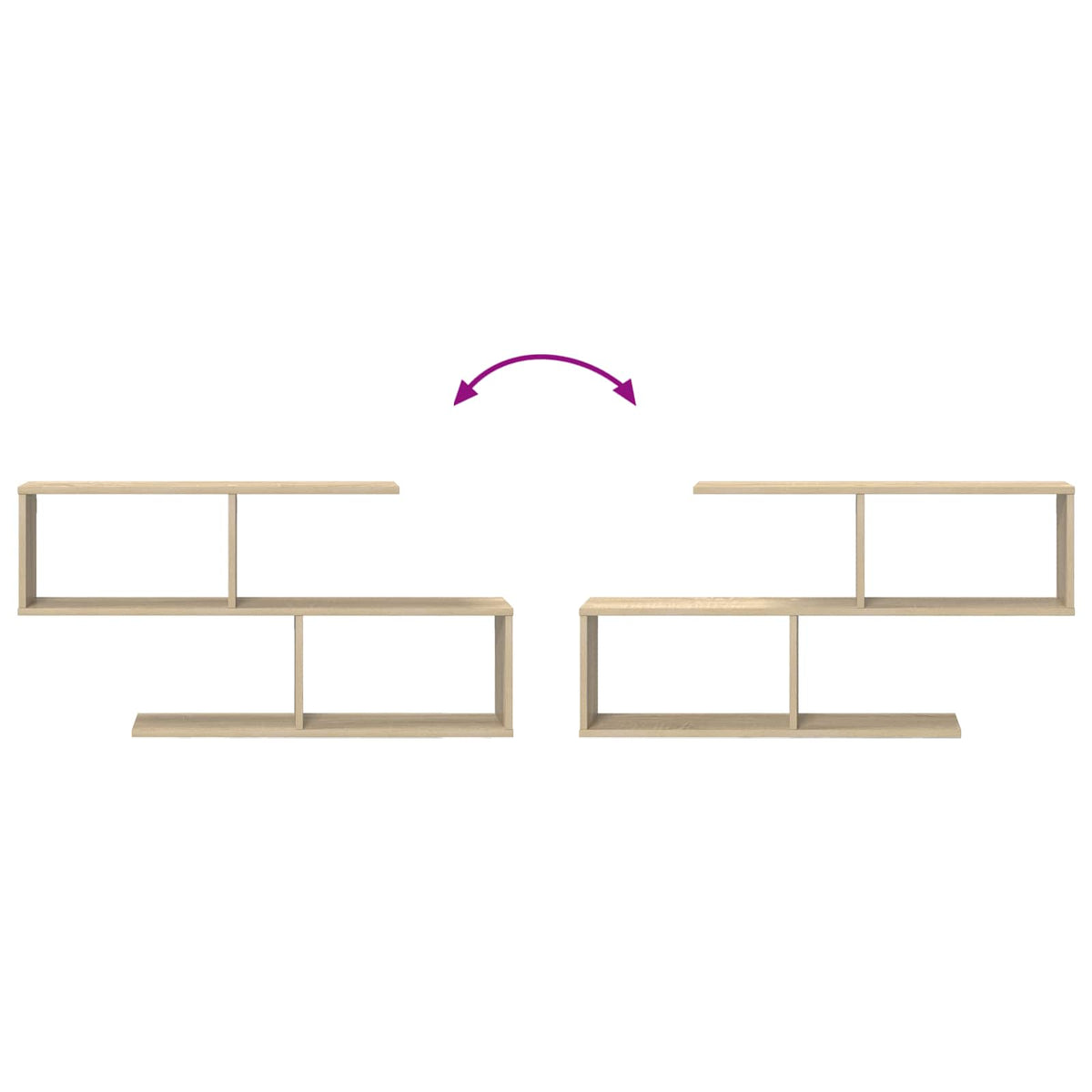 Wall Shelf Sonoma Oak 100 x 12 x 50.5 cm Engineered Wood