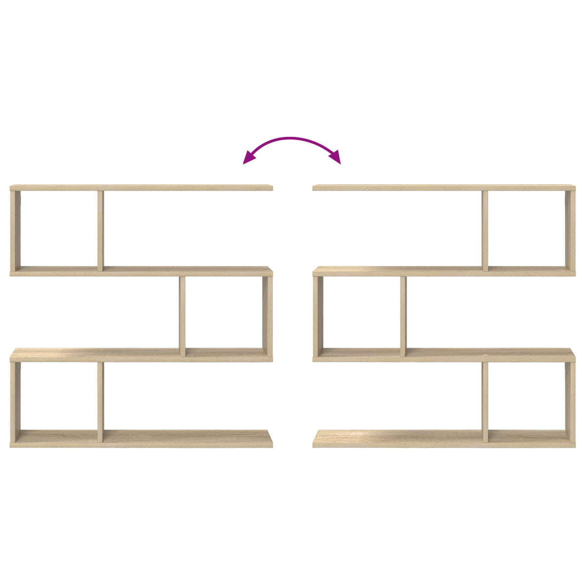 Wall Shelf Sonoma Oak 80 x 12 x 79.5 cm Engineered Wood
