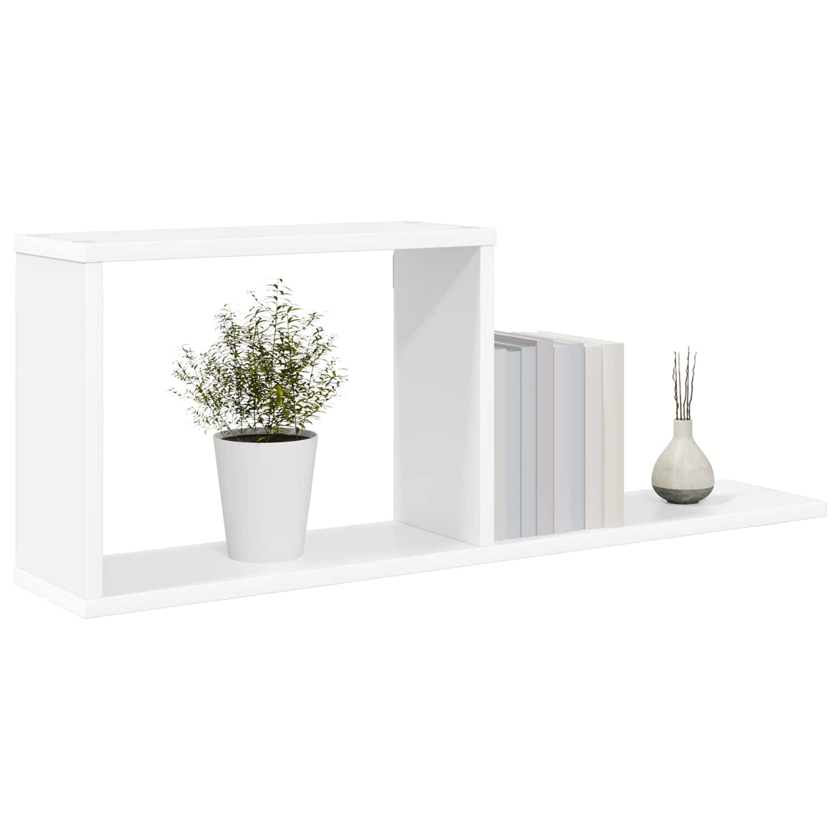 Floating Shelves White 80 x 15 x 30 cm Engineered Wood