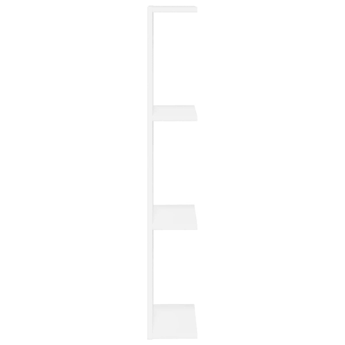 Wall Shelf White 25 x 15 x 100 cm Engineered Wood