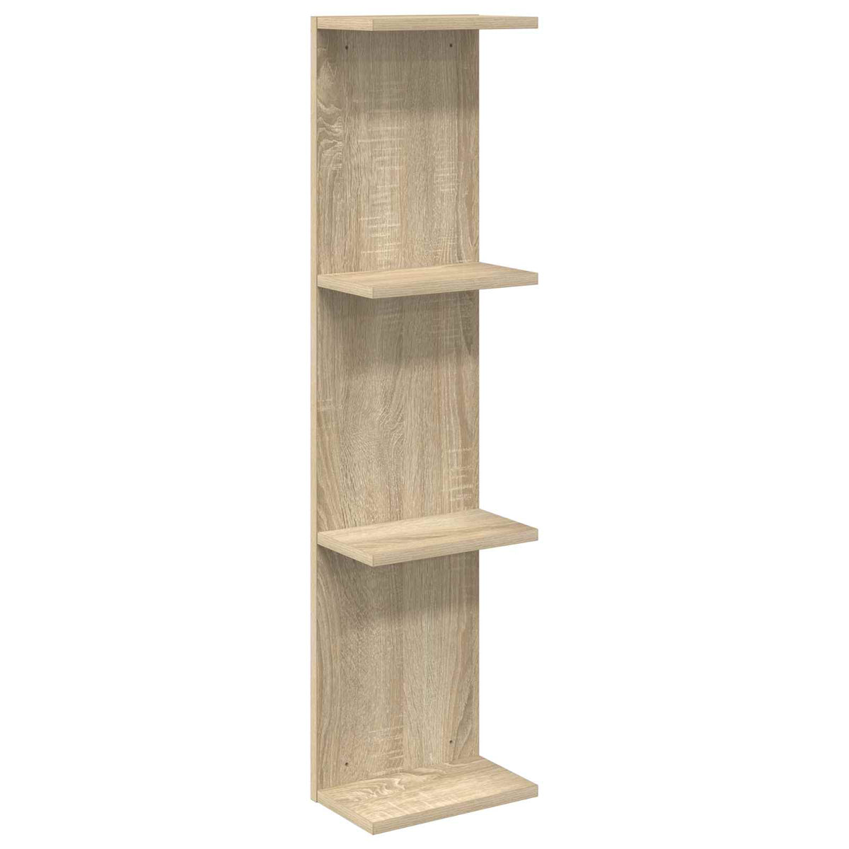 Wall Shelf Sonoma Oak 25 x 15 x 100 cm Engineered Wood