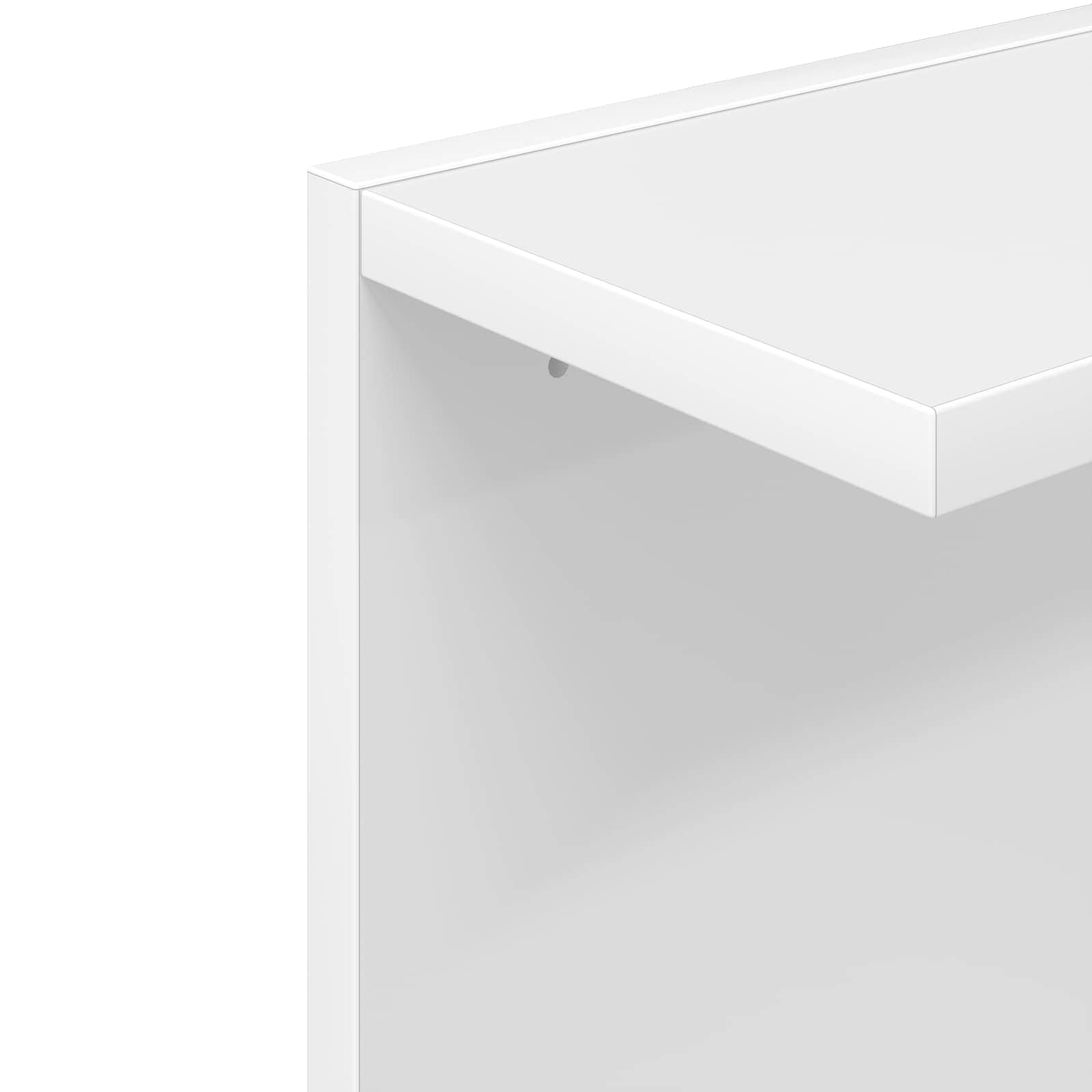 Wall Shelf White 30 x 15 x 100 cm Engineered Wood