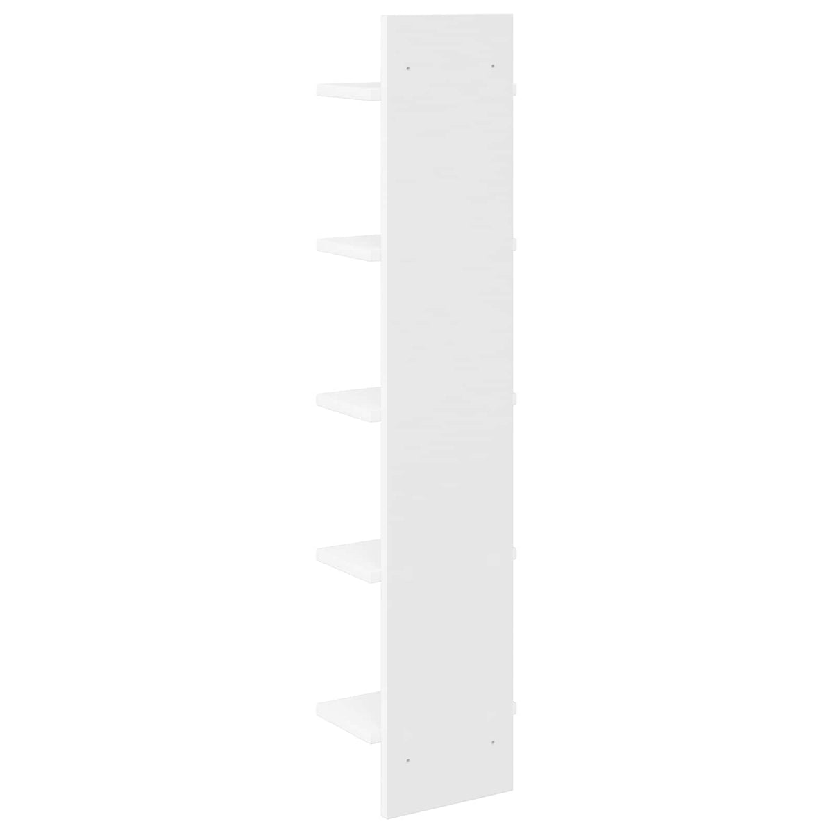 Wall Shelf 2 pcs White 22 x 15 x 100 cm Engineered Wood