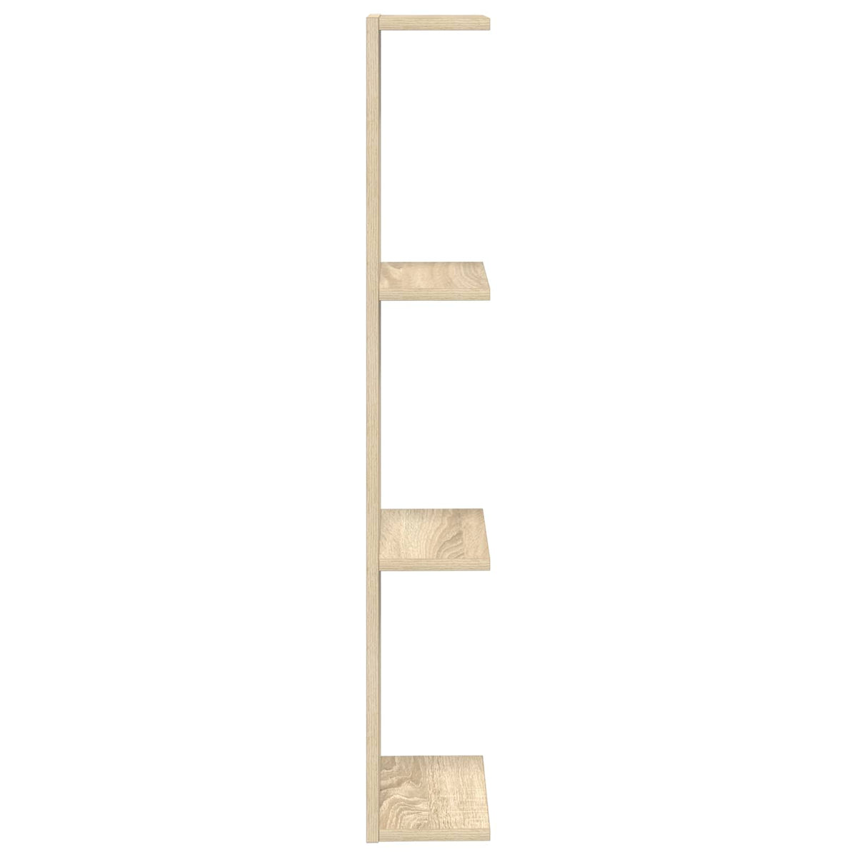 Wall Shelf Sonoma Oak 22 x 15 x 100 cm Engineered Wood