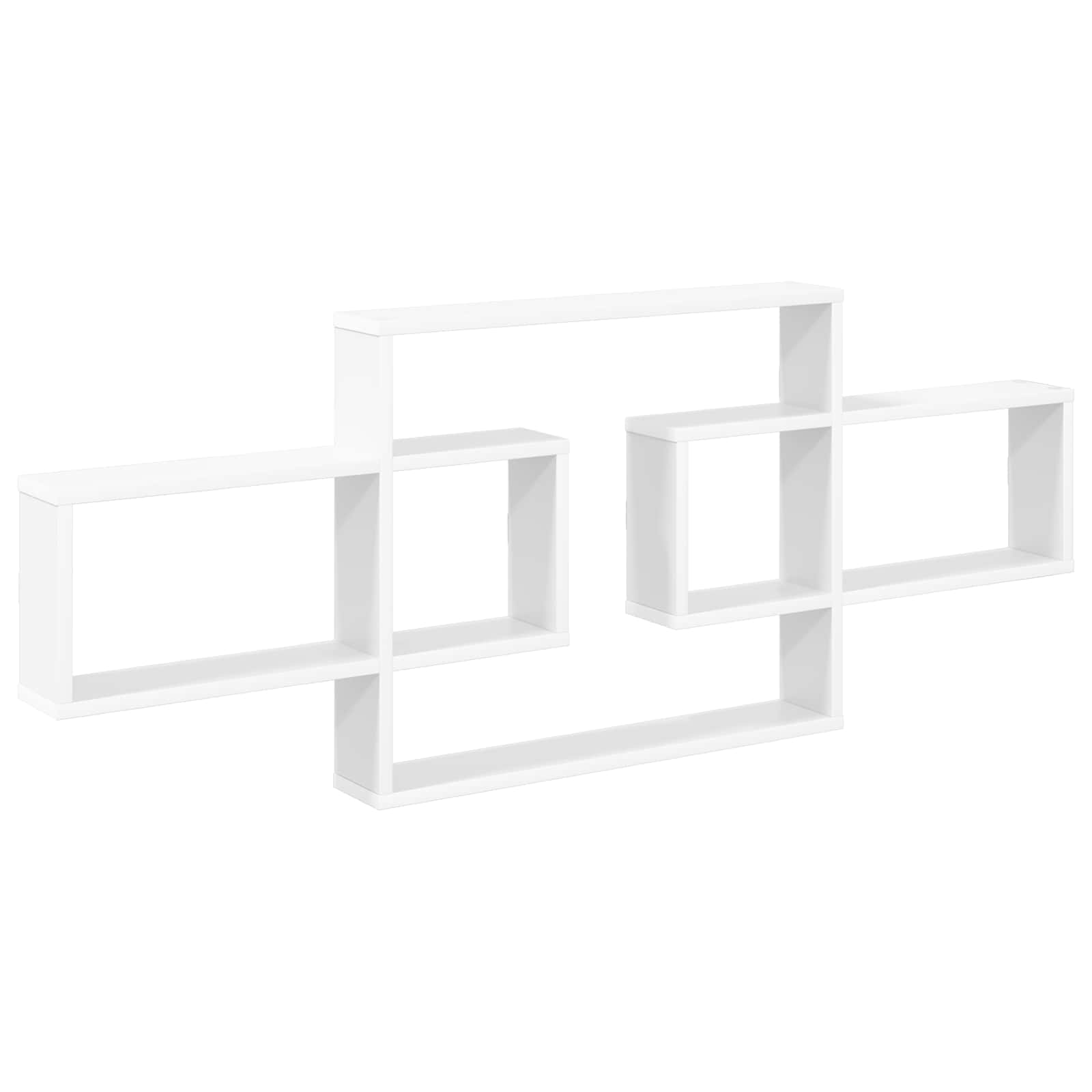 Wall Shelf White 130 x 10 x 50 cm Engineered Wood