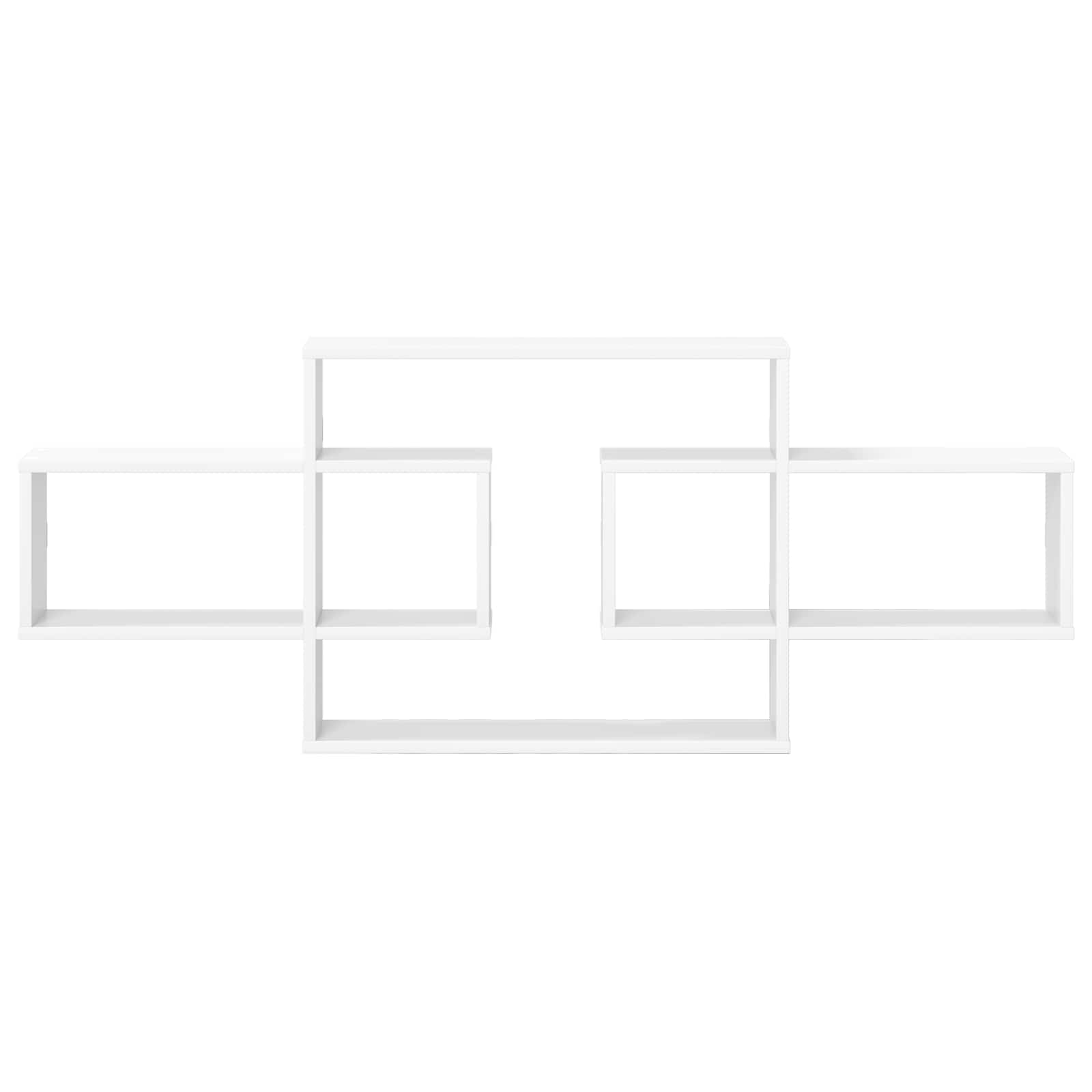 Wall Shelf White 130 x 10 x 50 cm Engineered Wood