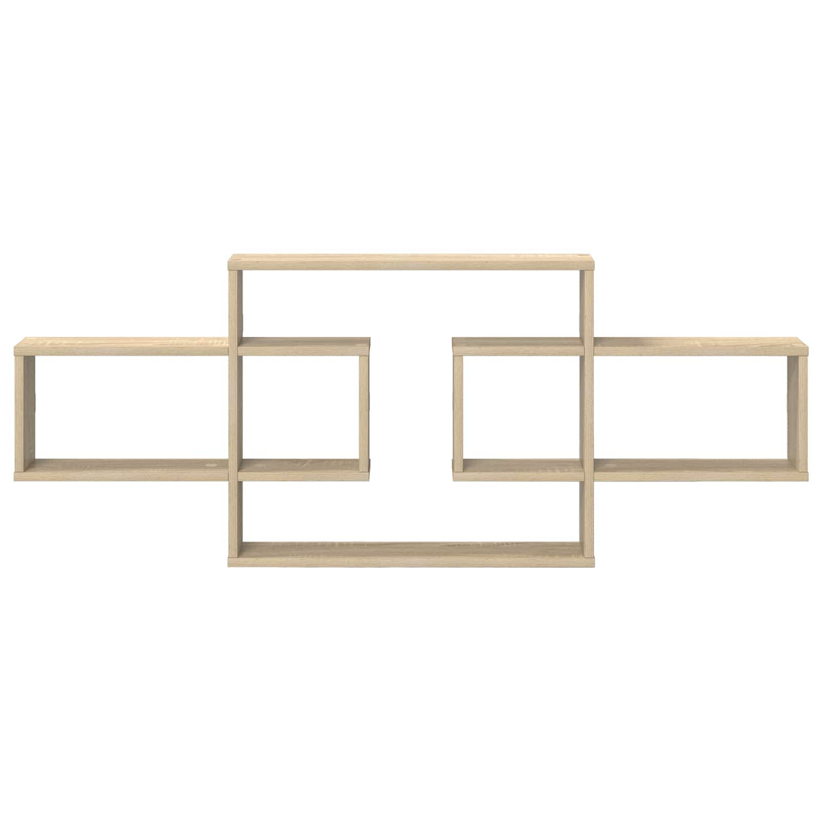 Wall Shelf Sonoma Oak 130 x 10 x 50 cm Engineered Wood
