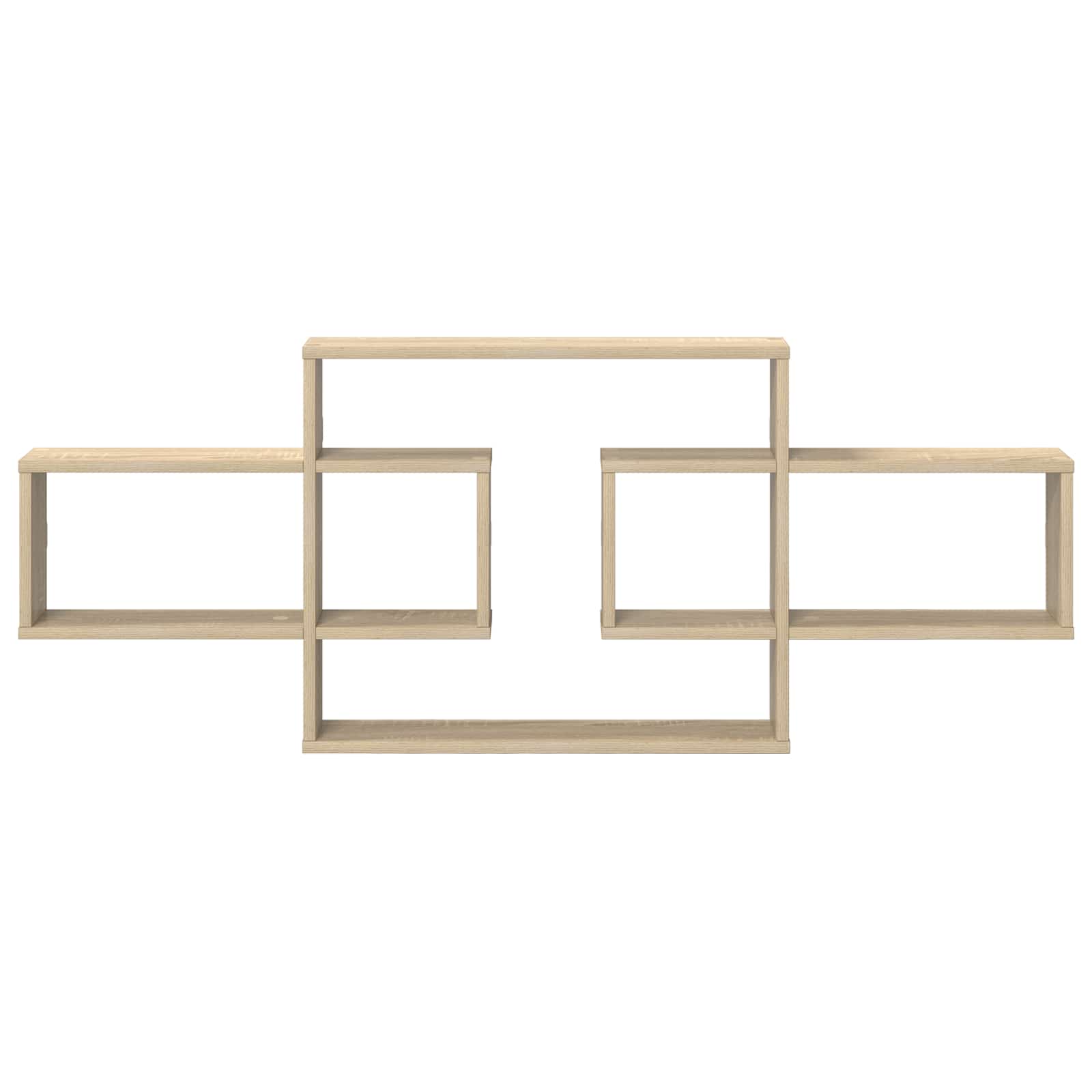 Wall Shelf Sonoma Oak 130 x 10 x 50 cm Engineered Wood