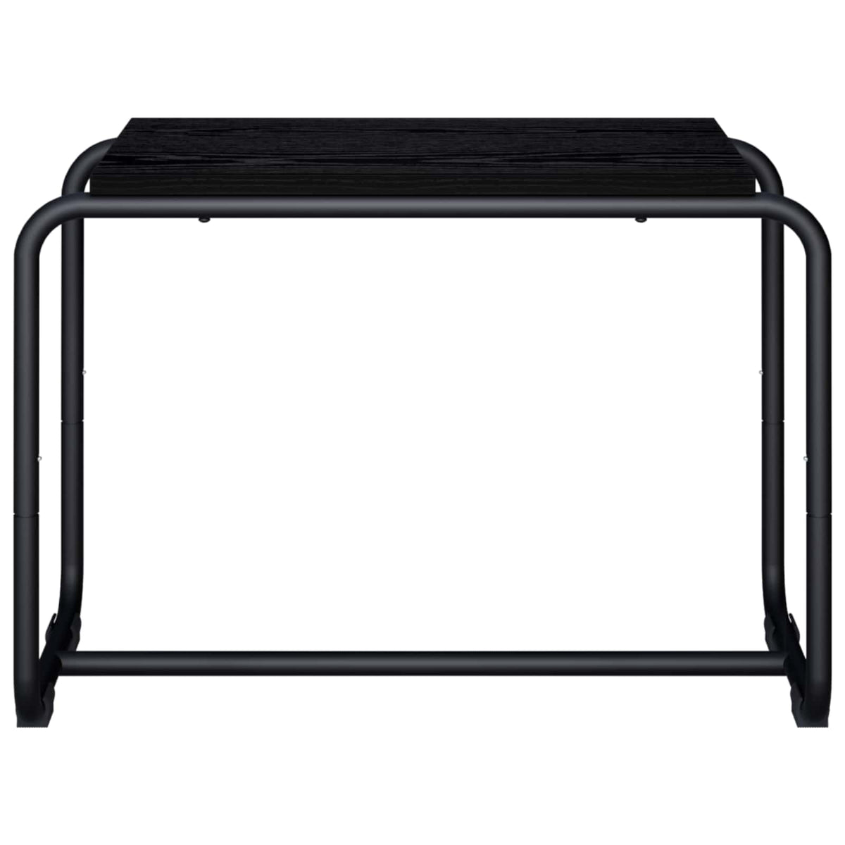 TV Stand 60 x 35.5 x 42 cm Black Oak Engineered Wood