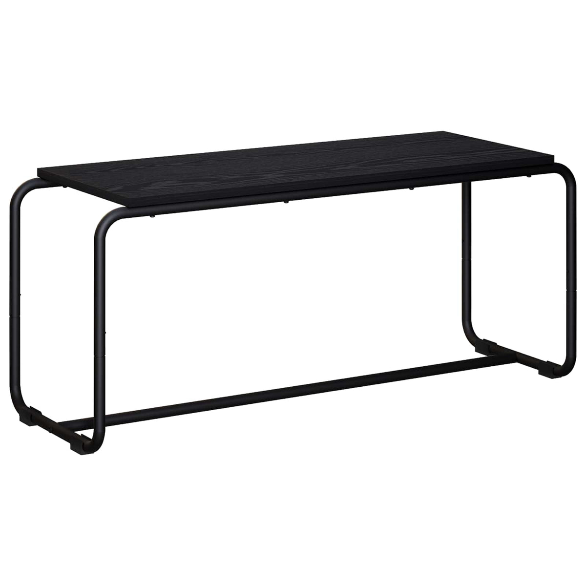 TV Stand 98 x 35.5 x 42 cm Black Oak Engineered Wood