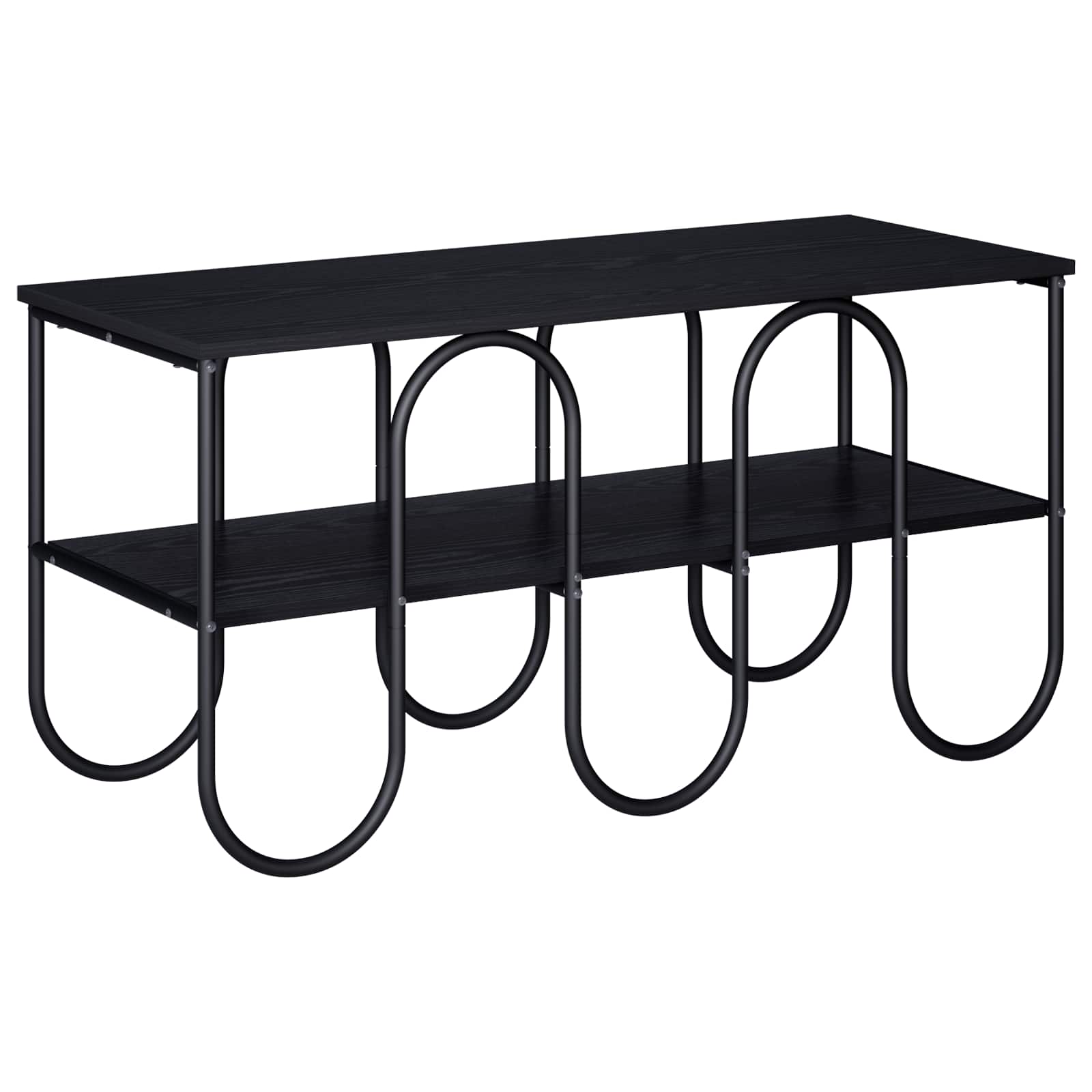 TV unit 100 x 40 x 50 cm Black Oak Engineered Wood