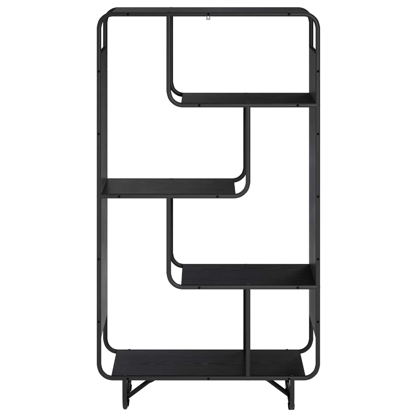 Highboard Black Oak 80 x 37.5 x 144 cm Engineered Wood