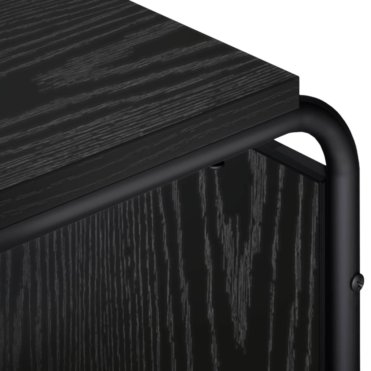 Sideboard Black Oak 93.5 x 37.5 x 64.5 cm Engineered Wood