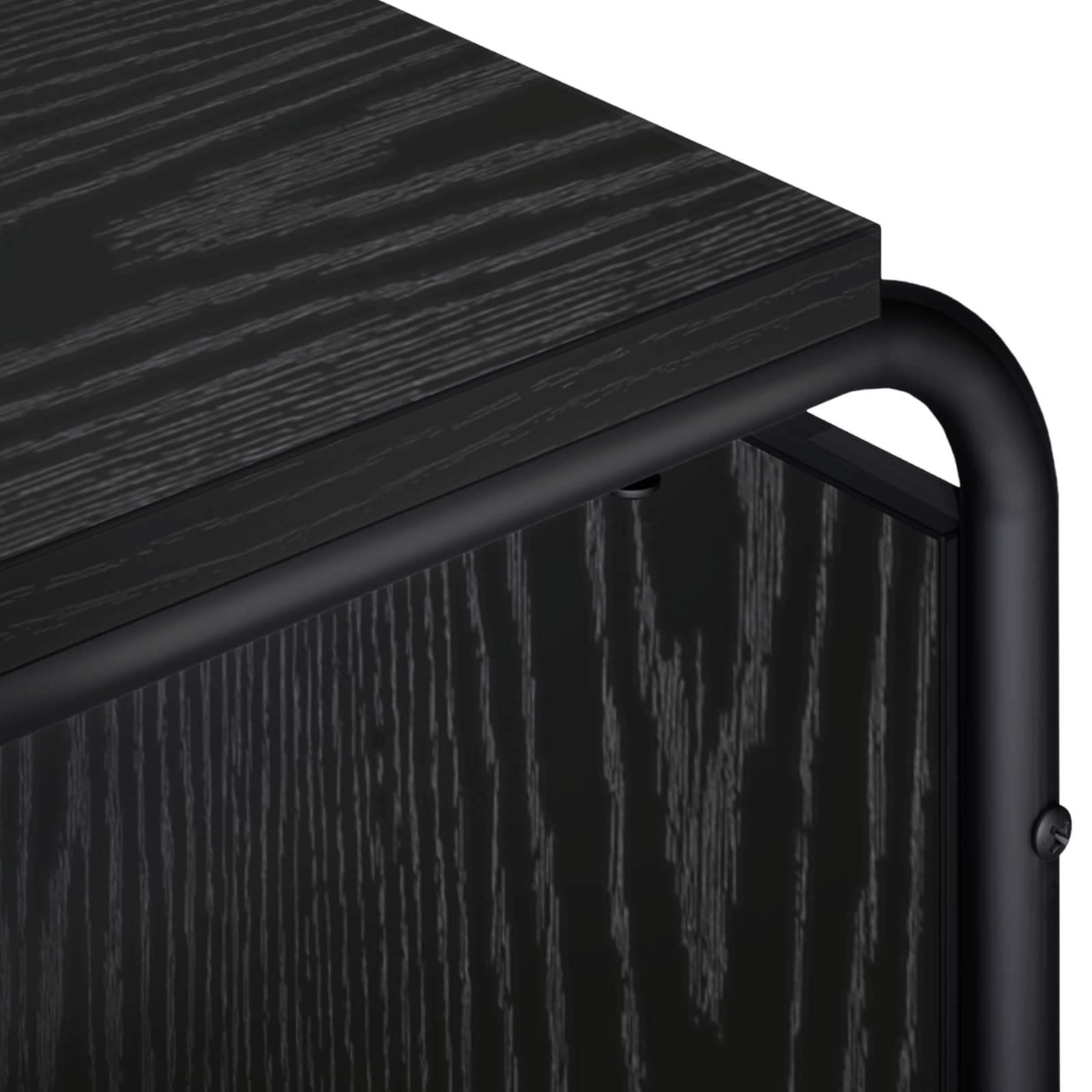 Sideboard Black Oak 93.5 x 37.5 x 64.5 cm Engineered Wood