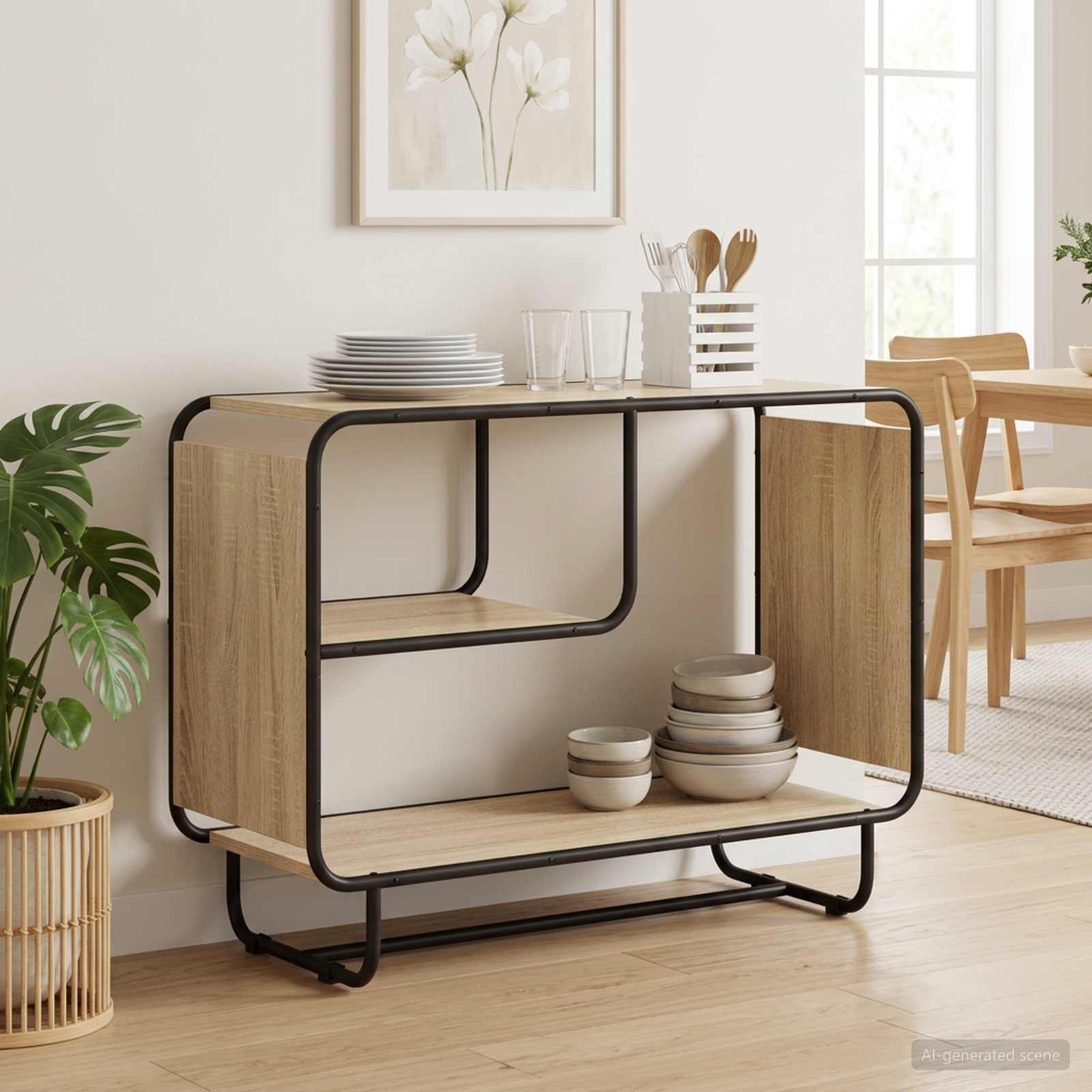 Sideboard Sonoma Oak 93.5 x 37.5 x 64.5 cm Engineered Wood