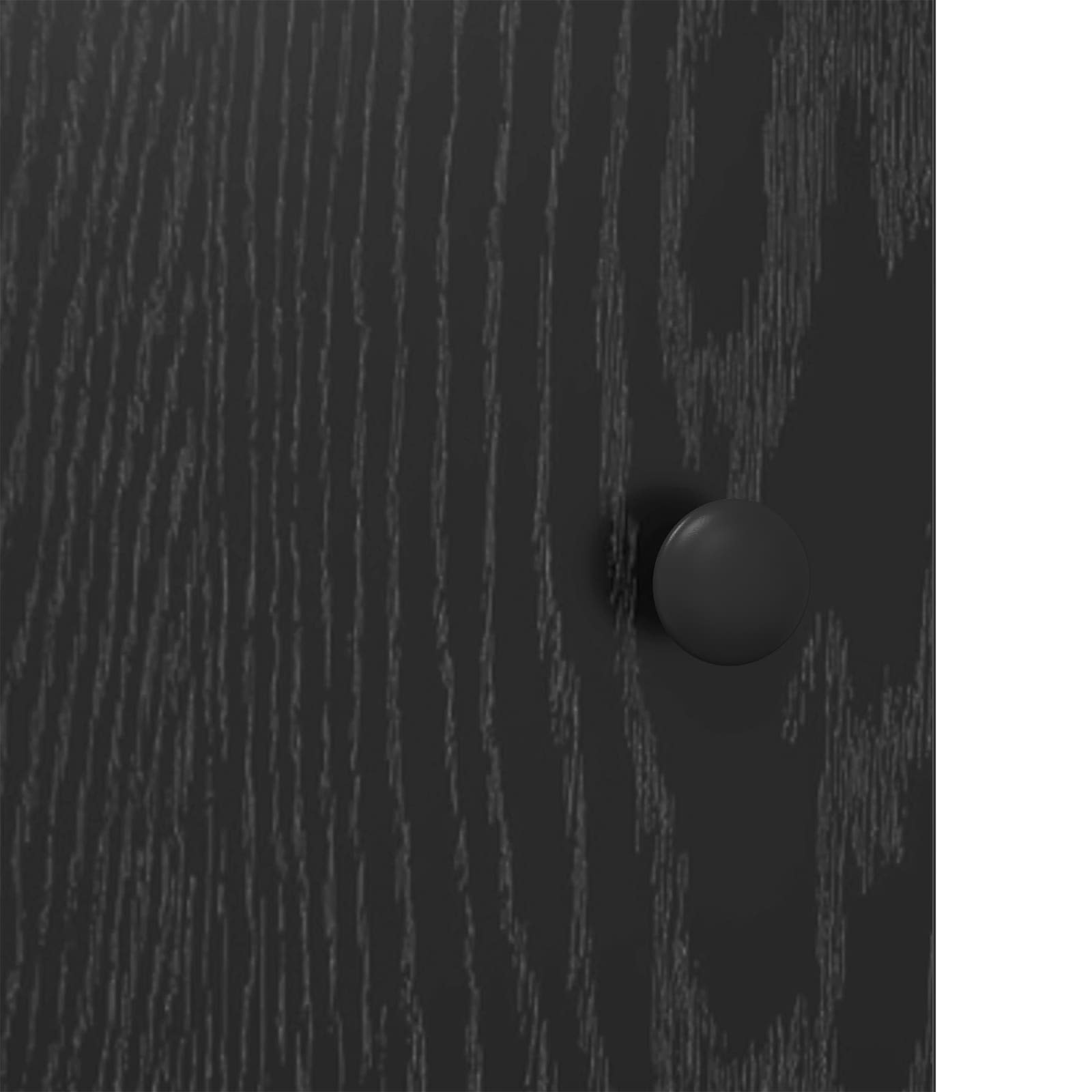 Sideboard Black Oak 68 x 35 x 75 cm Engineered Wood
