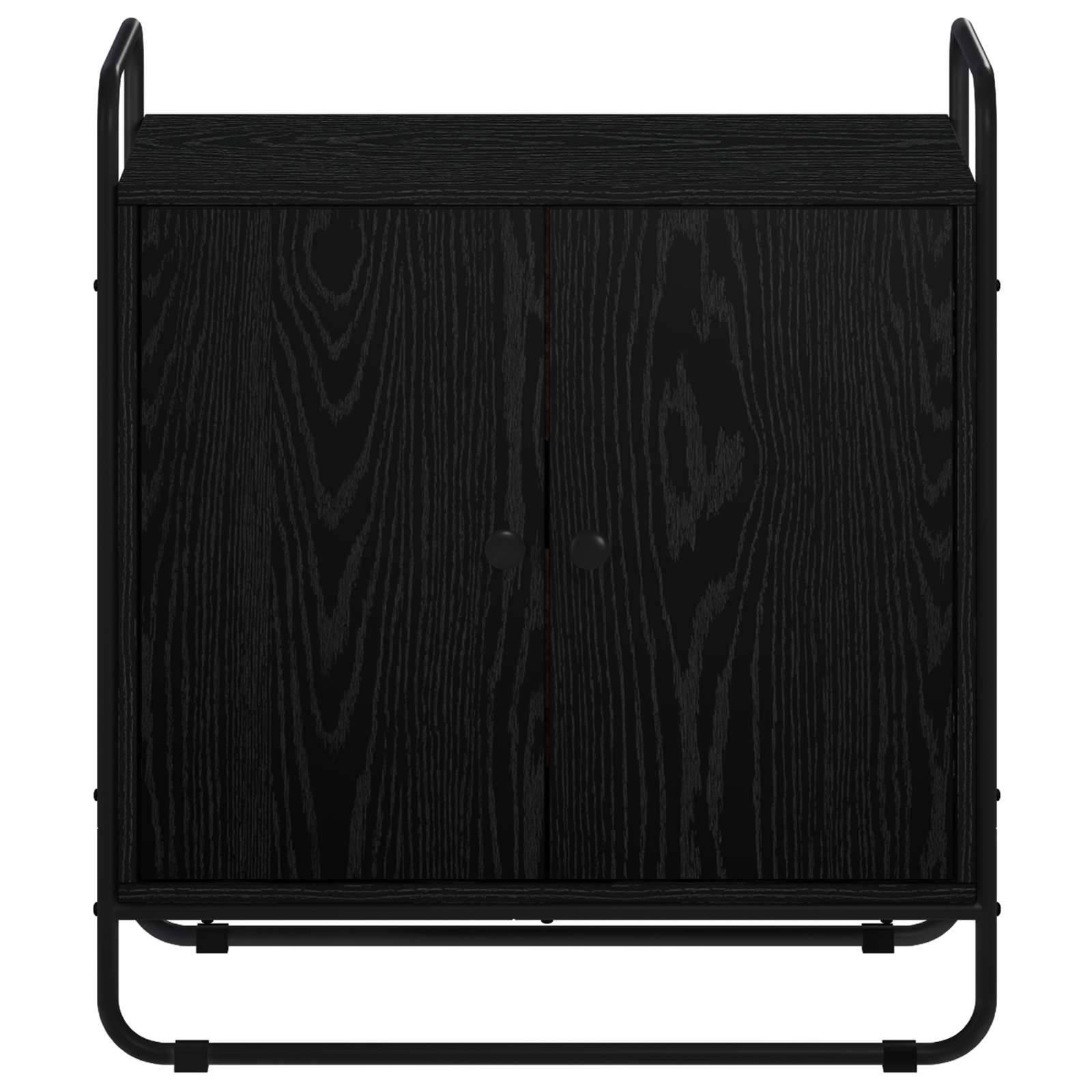 Sideboard Black Oak 68 x 35 x 75 cm Engineered Wood