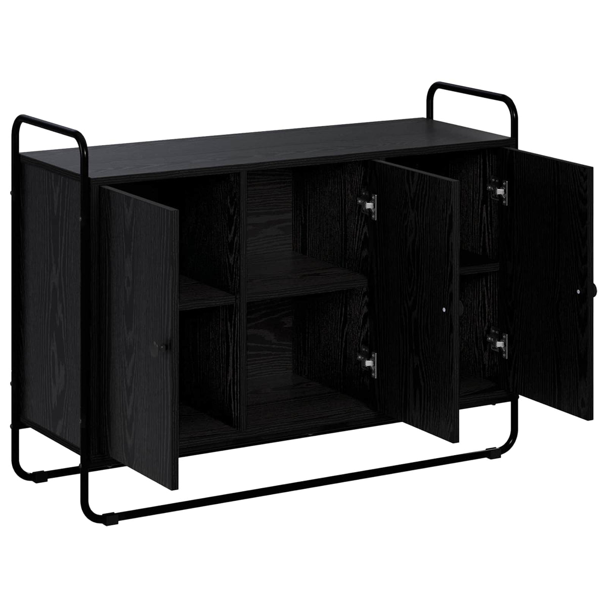 Sideboard Black Oak 102 x 35 x 75 cm Engineered Wood